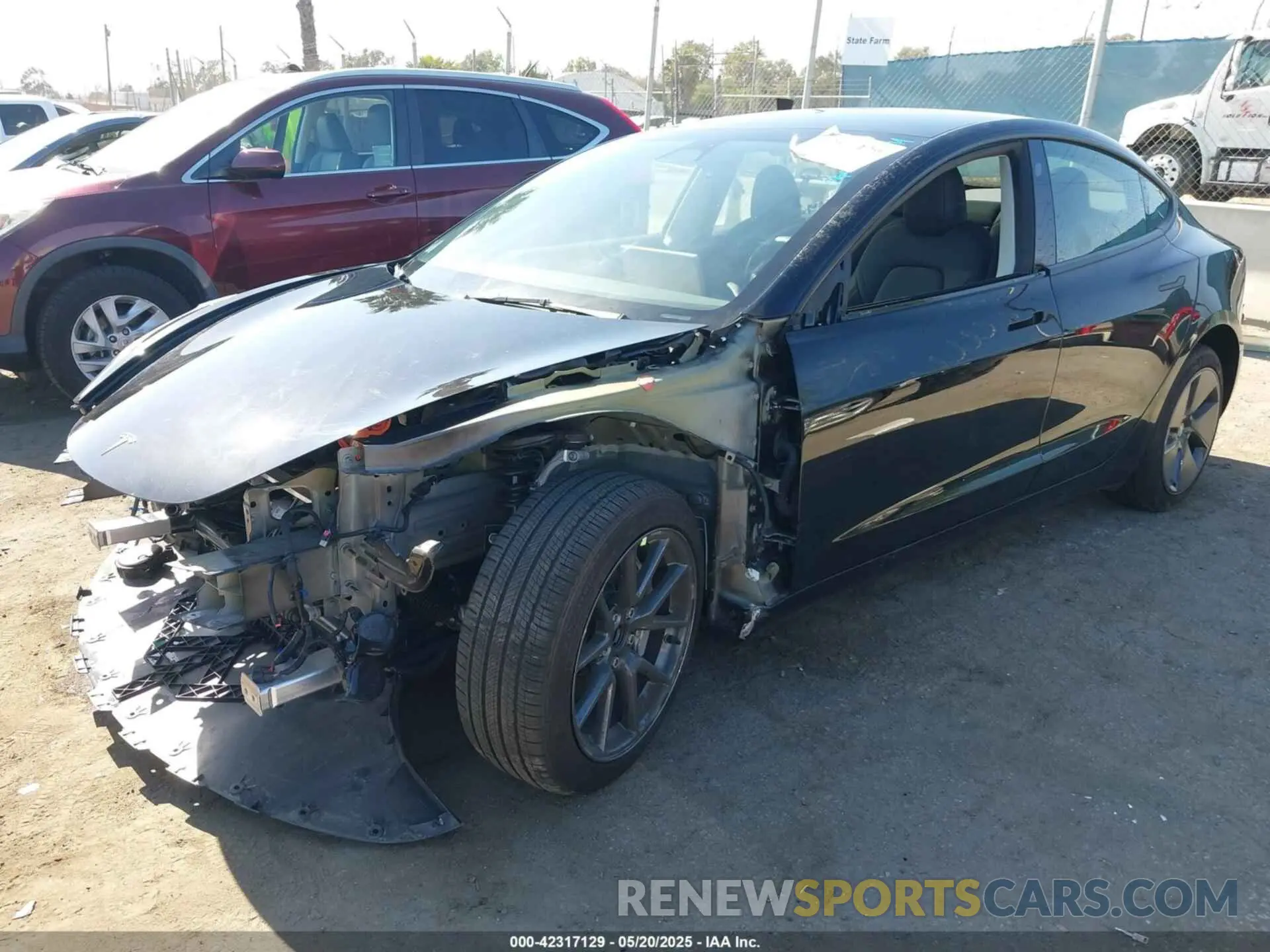 2 Photograph of a damaged car 5YJ3E1EA9PF541582 TESLA MODEL 3 2023