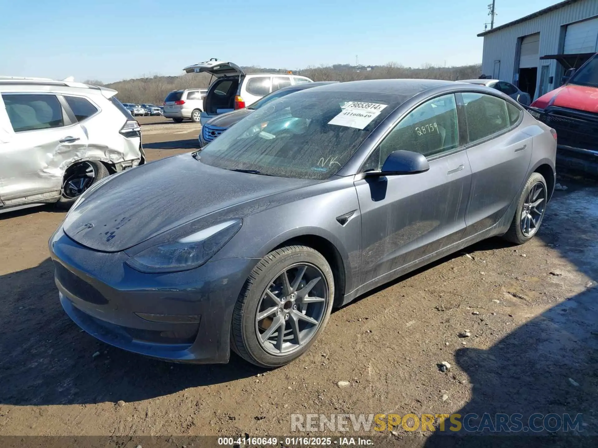 2 Photograph of a damaged car 5YJ3E1EA9PF548502 TESLA MODEL 3 2023