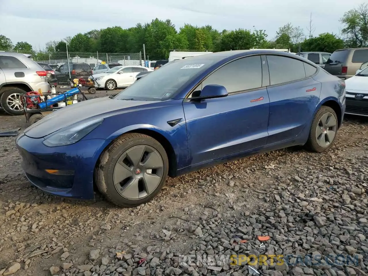 1 Photograph of a damaged car 5YJ3E1EA9PF554767 TESLA MODEL 3 2023