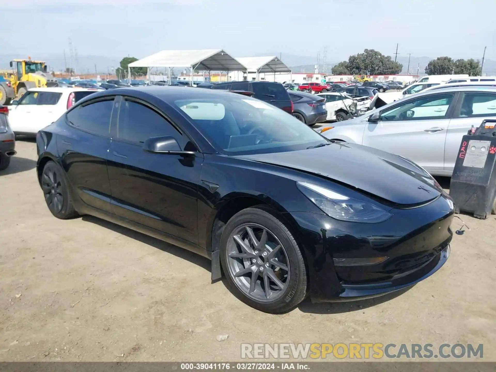 1 Photograph of a damaged car 5YJ3E1EA9PF556745 TESLA MODEL 3 2023