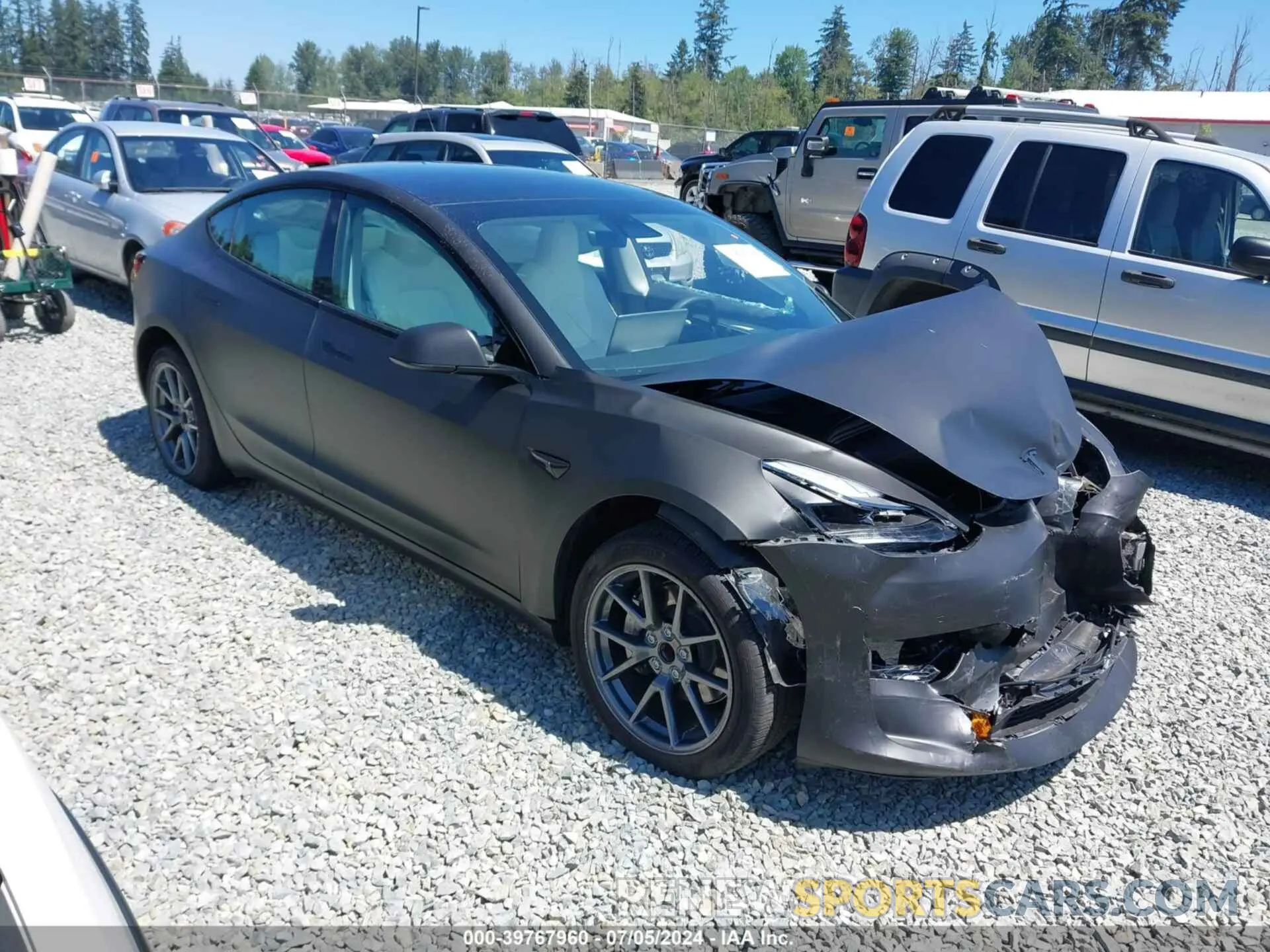 1 Photograph of a damaged car 5YJ3E1EA9PF564327 TESLA MODEL 3 2023