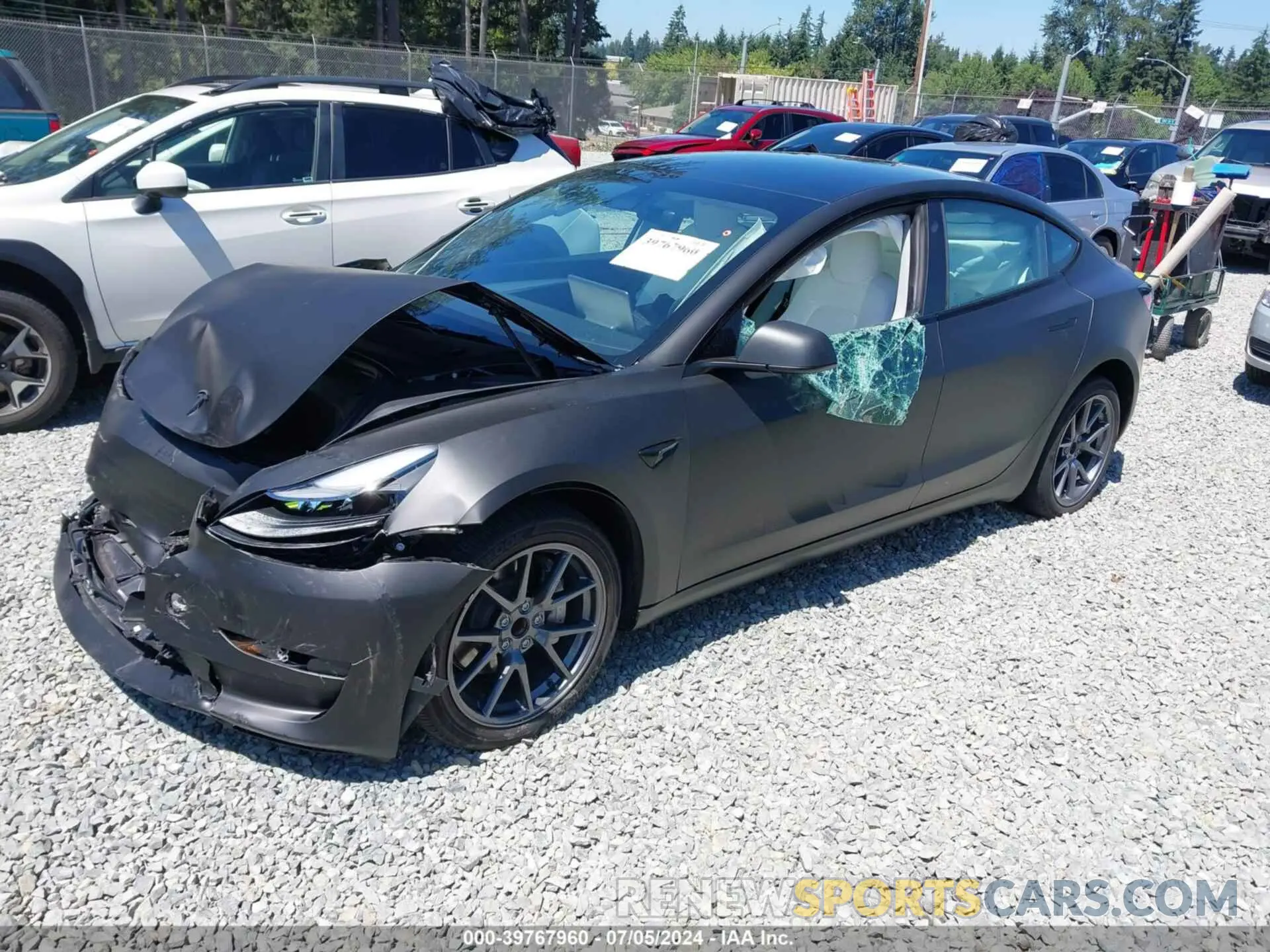 2 Photograph of a damaged car 5YJ3E1EA9PF564327 TESLA MODEL 3 2023