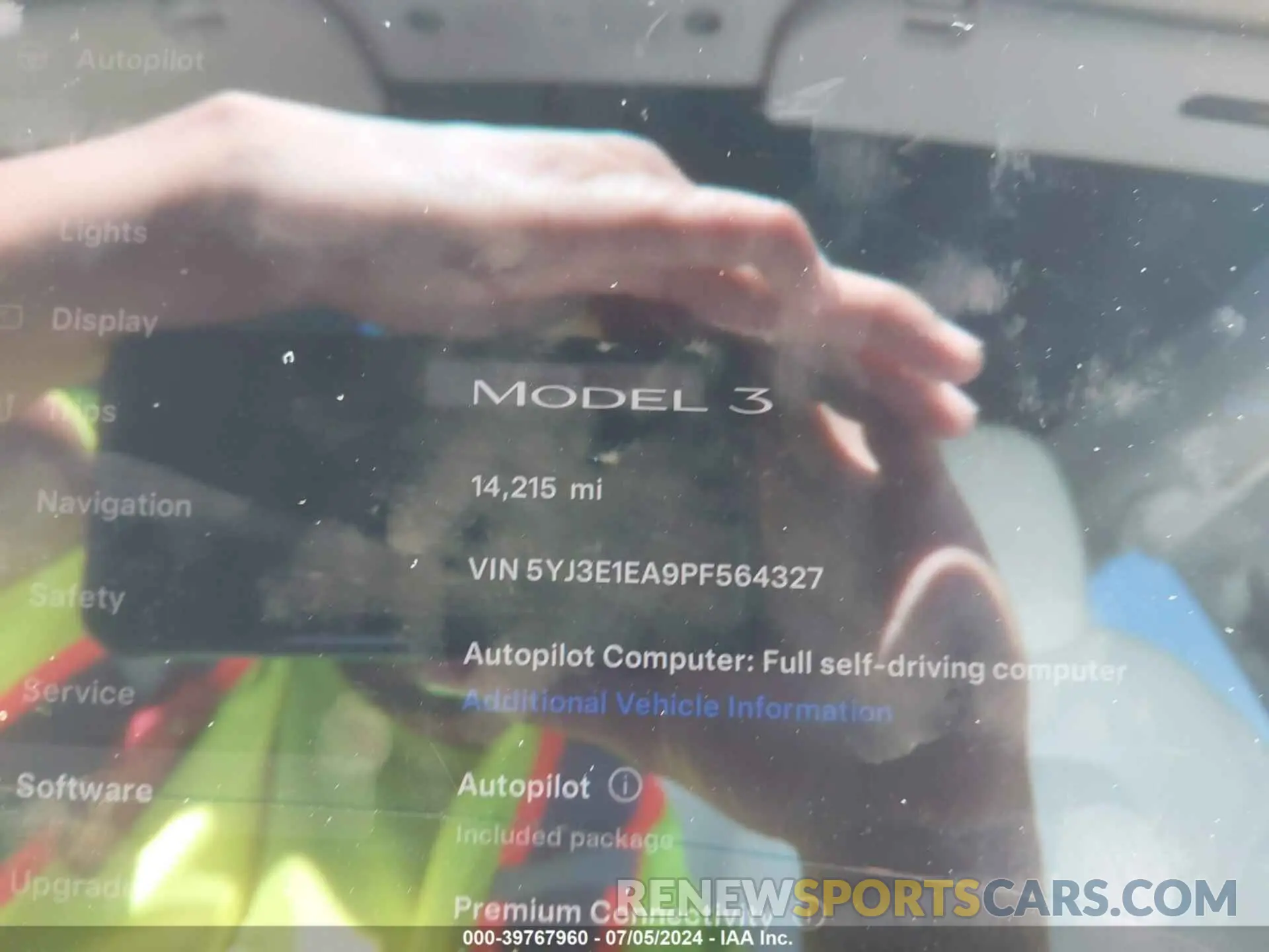 7 Photograph of a damaged car 5YJ3E1EA9PF564327 TESLA MODEL 3 2023