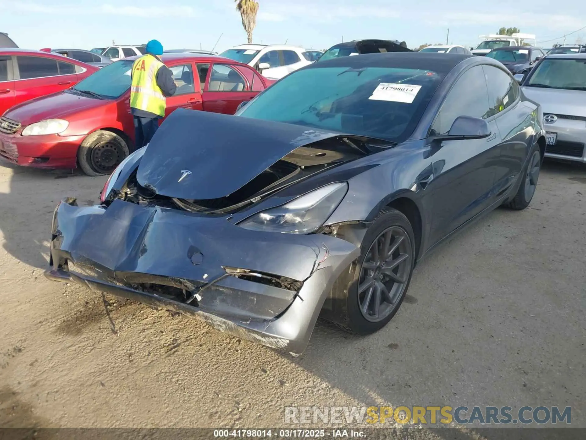 2 Photograph of a damaged car 5YJ3E1EA9PF569494 TESLA MODEL 3 2023