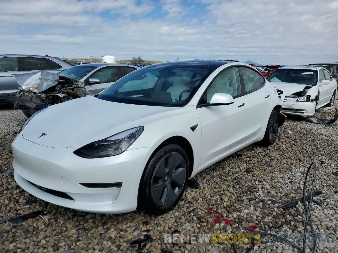 1 Photograph of a damaged car 5YJ3E1EA9PF569835 TESLA MODEL 3 2023