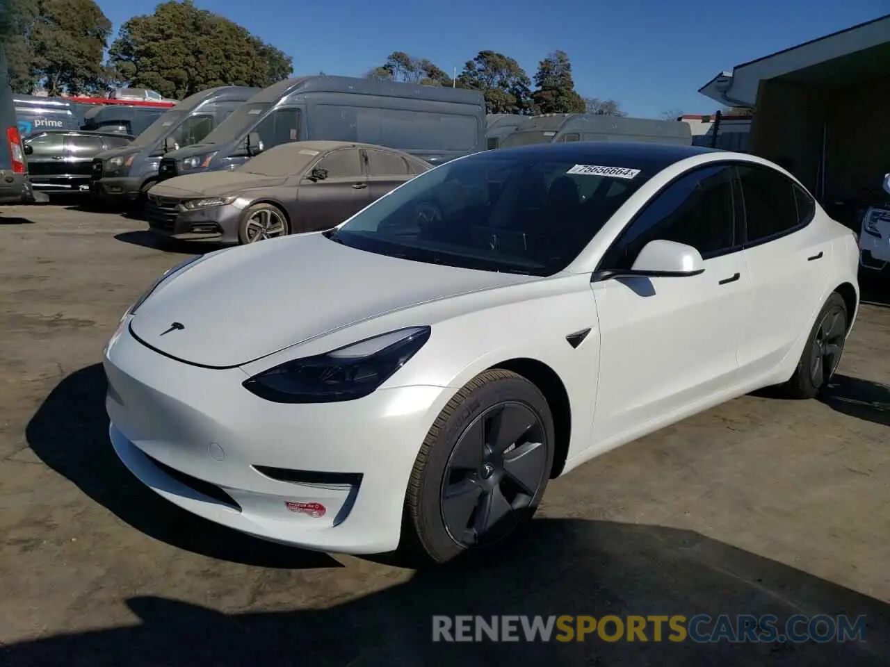 1 Photograph of a damaged car 5YJ3E1EA9PF575280 TESLA MODEL 3 2023