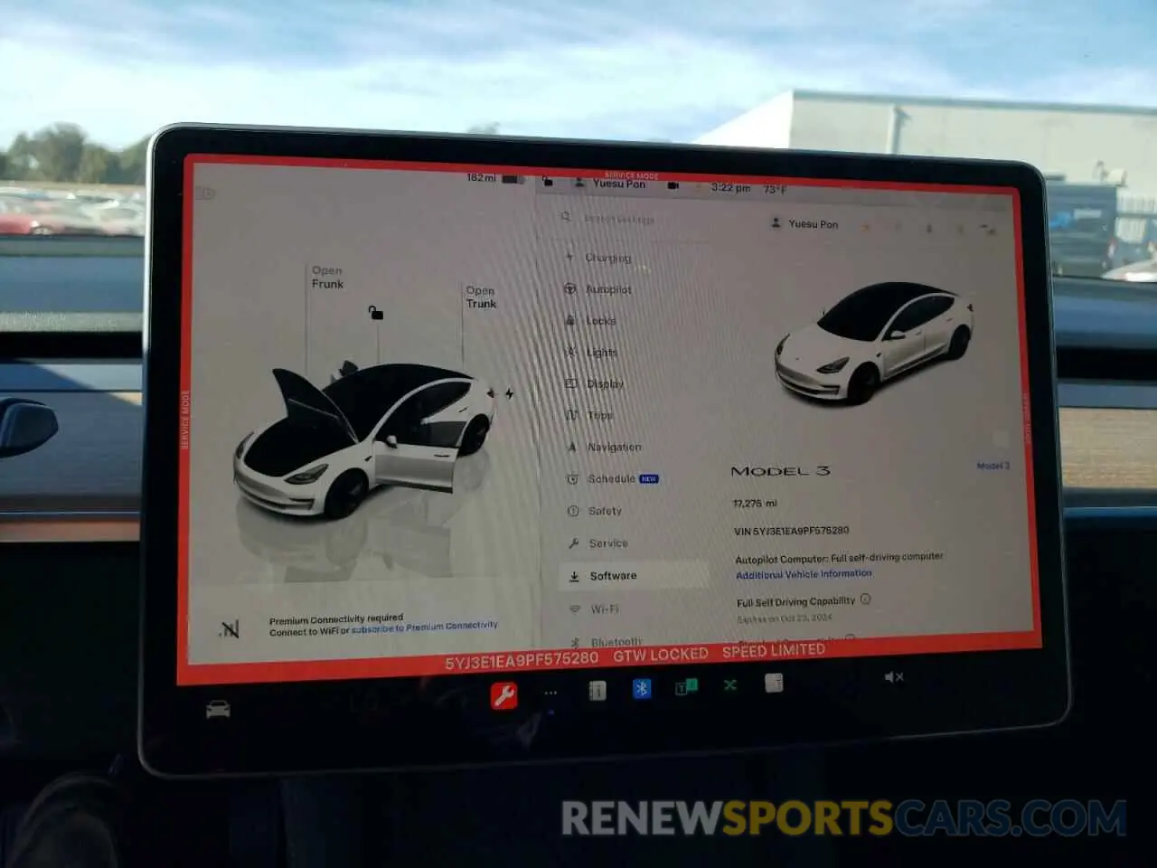 9 Photograph of a damaged car 5YJ3E1EA9PF575280 TESLA MODEL 3 2023