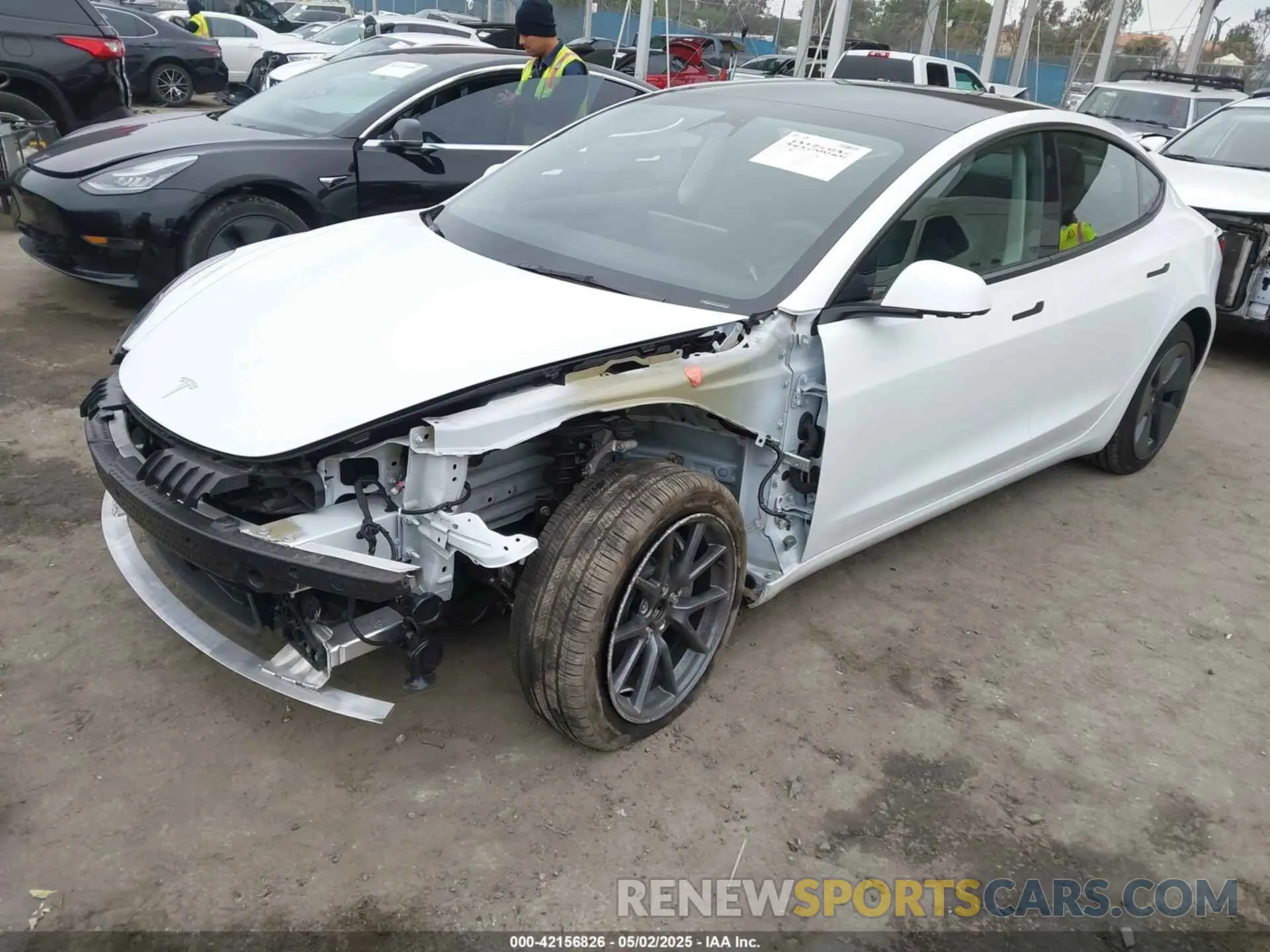2 Photograph of a damaged car 5YJ3E1EA9PF576588 TESLA MODEL 3 2023