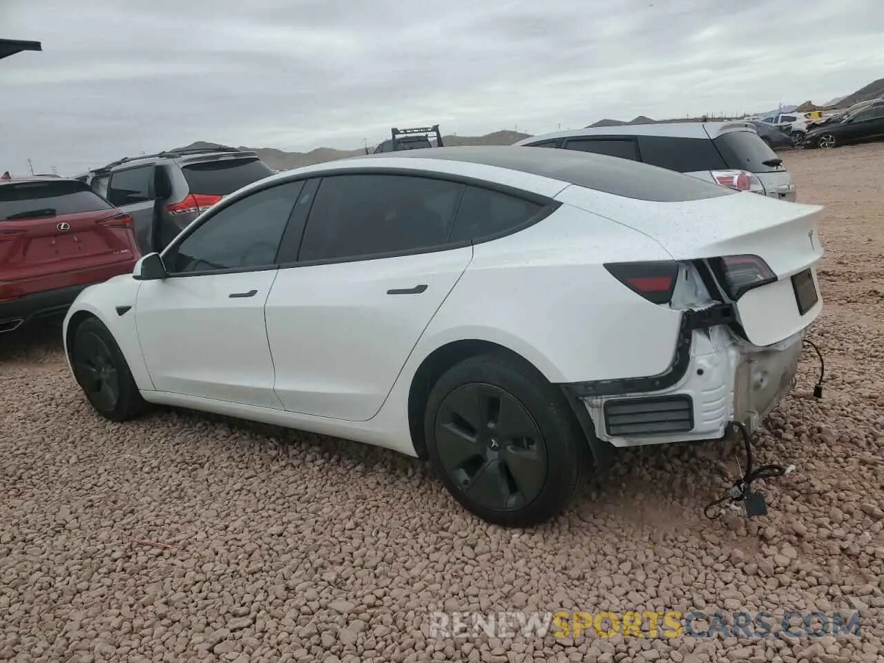 2 Photograph of a damaged car 5YJ3E1EA9PF585274 TESLA MODEL 3 2023