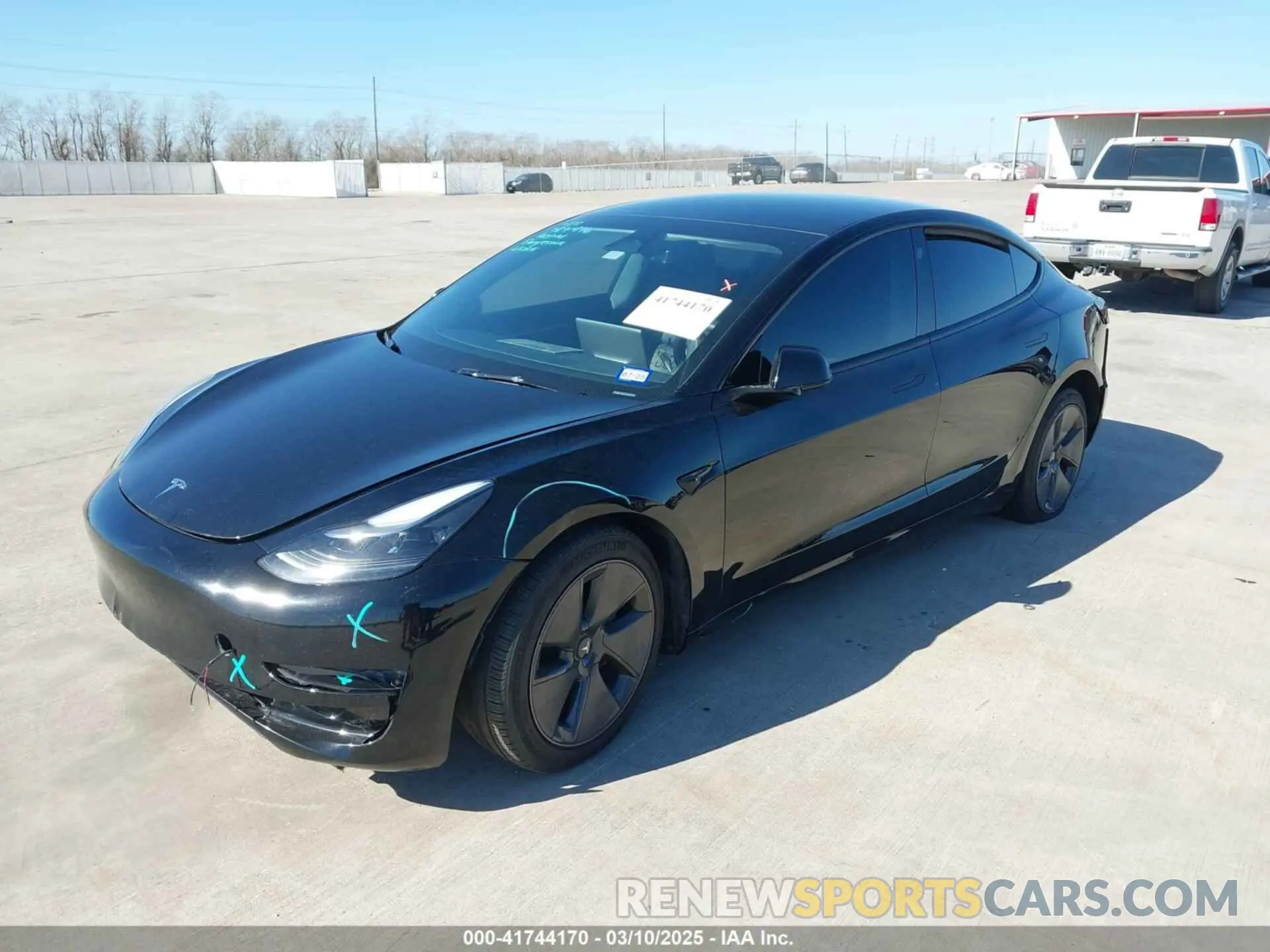 2 Photograph of a damaged car 5YJ3E1EA9PF587476 TESLA MODEL 3 2023