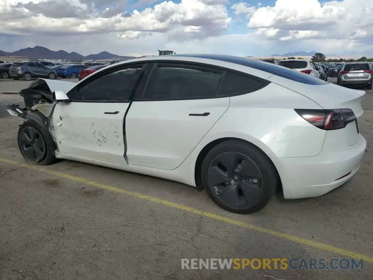 2 Photograph of a damaged car 5YJ3E1EA9PF588482 TESLA MODEL 3 2023