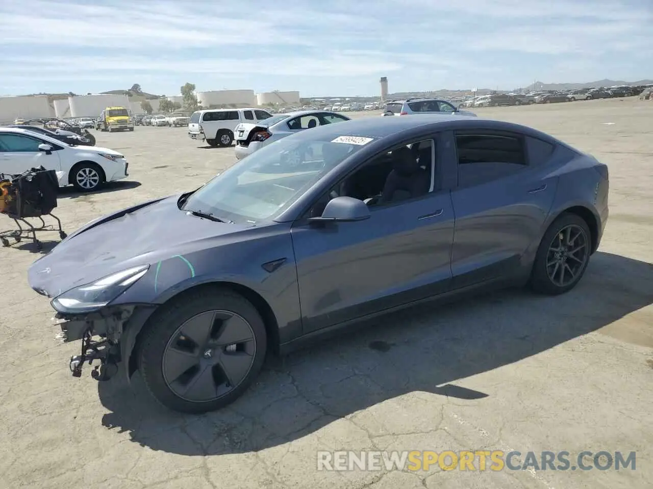 1 Photograph of a damaged car 5YJ3E1EA9PF601845 TESLA MODEL 3 2023