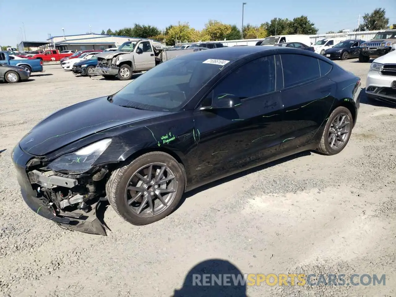 1 Photograph of a damaged car 5YJ3E1EA9PF609797 TESLA MODEL 3 2023