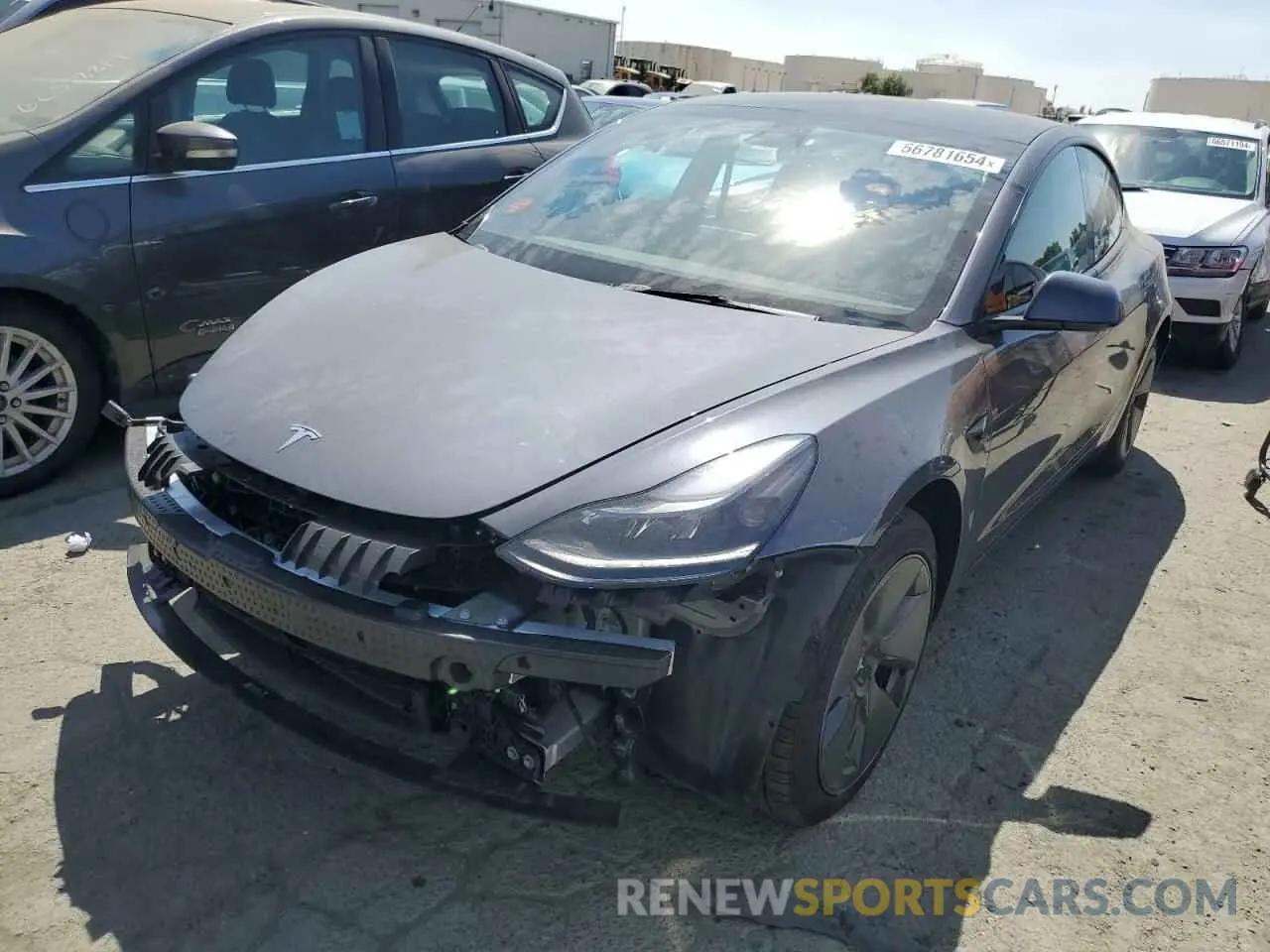 1 Photograph of a damaged car 5YJ3E1EA9PF613607 TESLA MODEL 3 2023