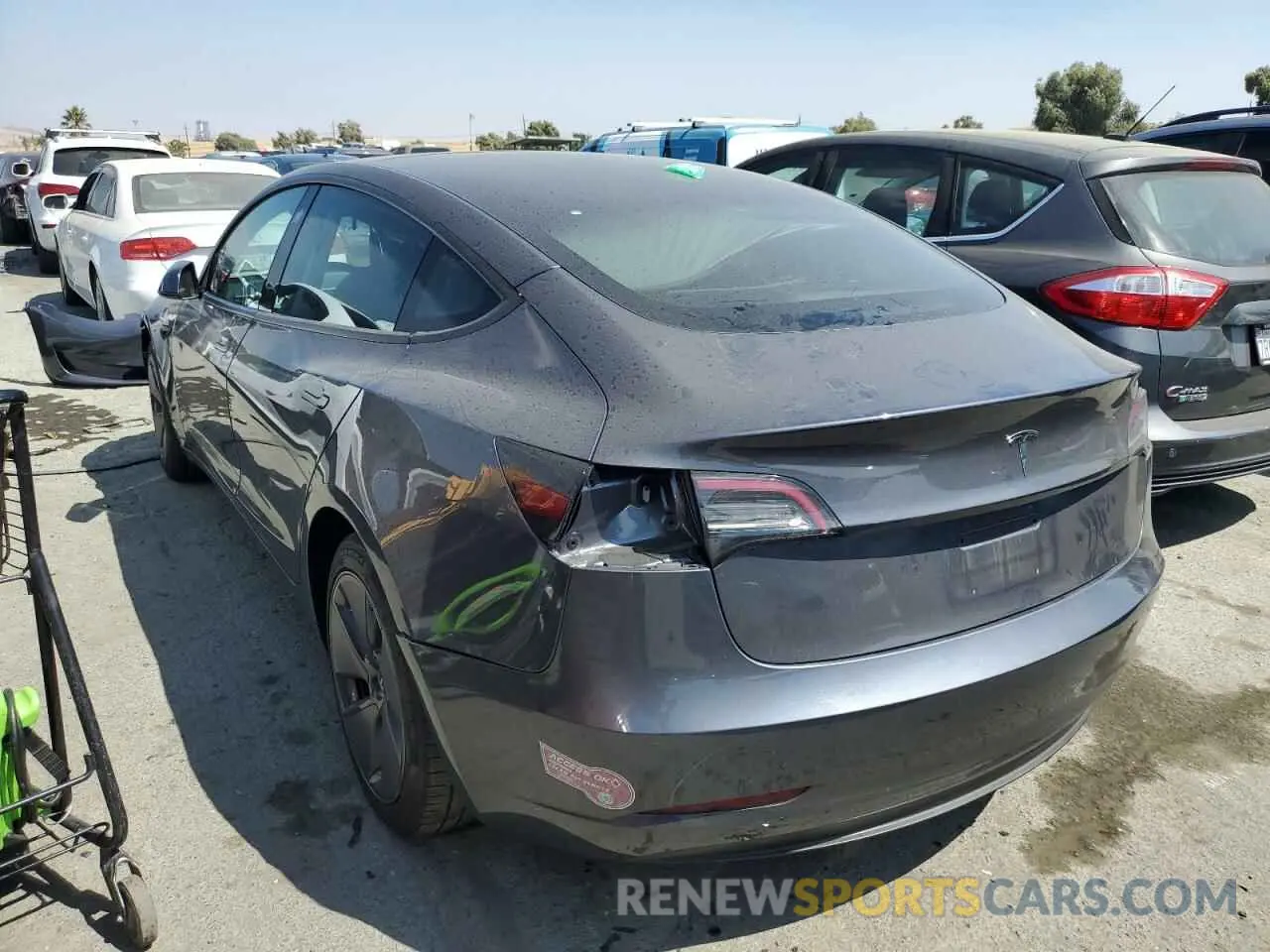 2 Photograph of a damaged car 5YJ3E1EA9PF613607 TESLA MODEL 3 2023