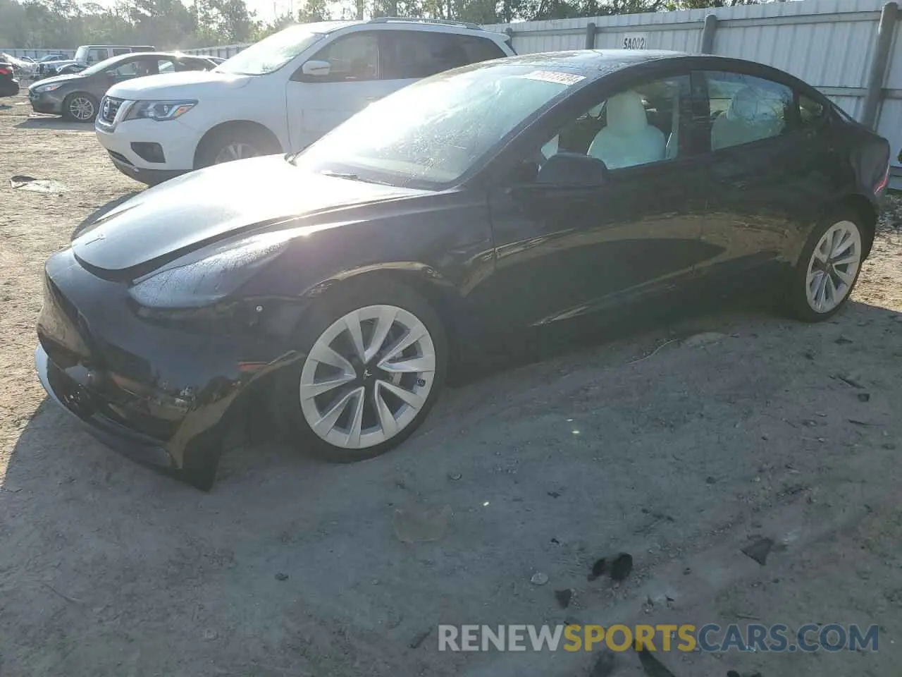 1 Photograph of a damaged car 5YJ3E1EA9PF615017 TESLA MODEL 3 2023