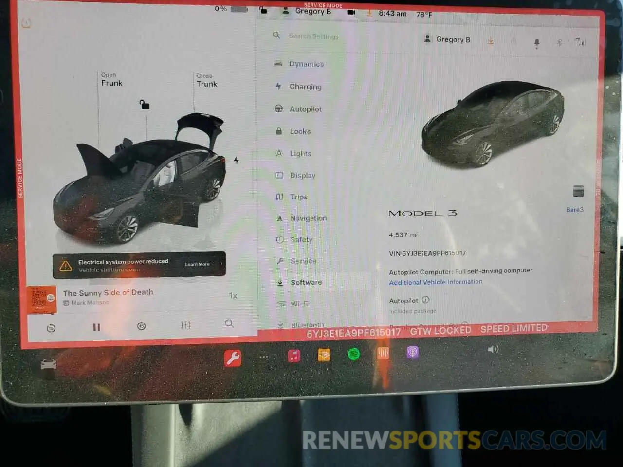 9 Photograph of a damaged car 5YJ3E1EA9PF615017 TESLA MODEL 3 2023