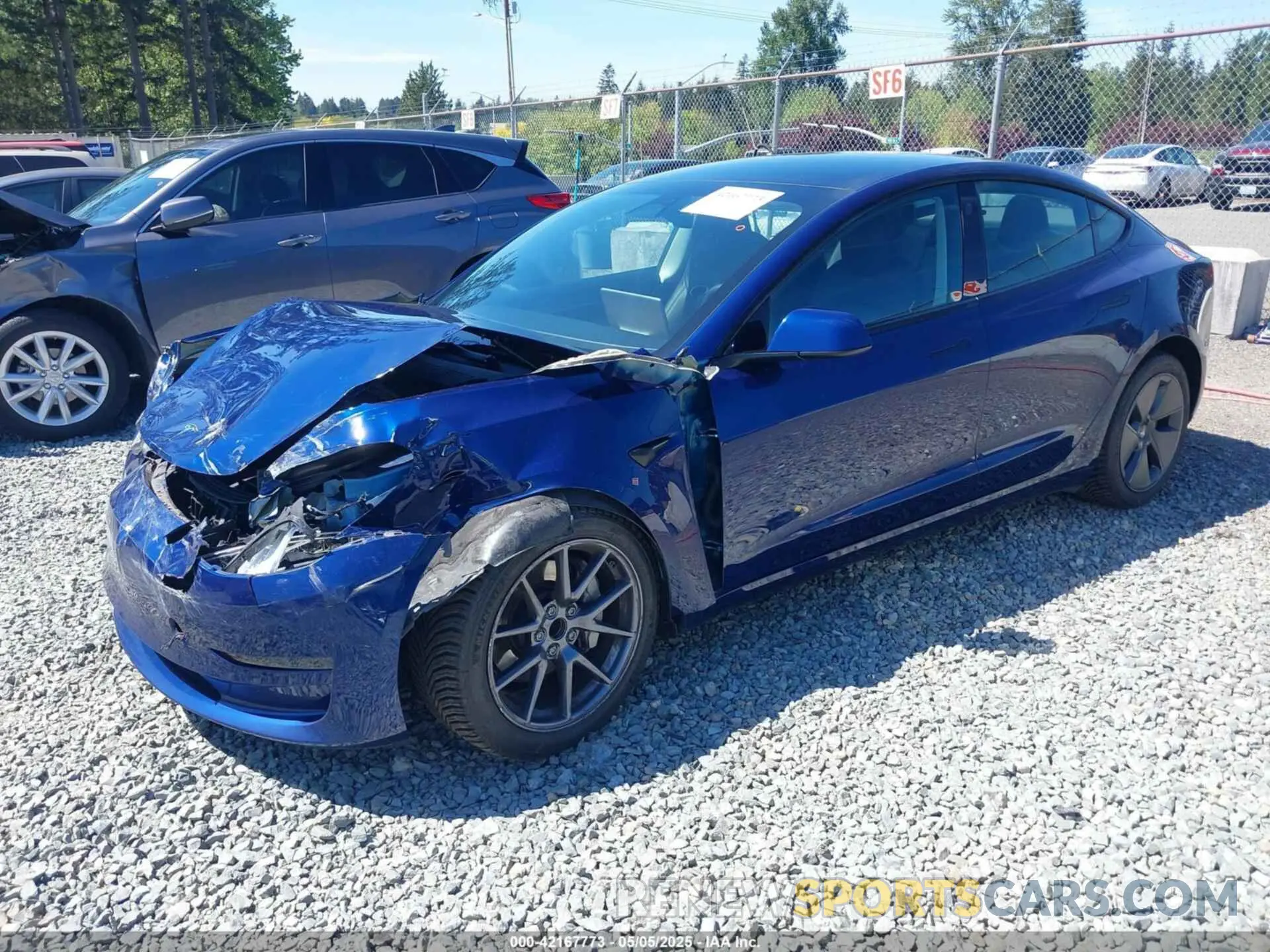 2 Photograph of a damaged car 5YJ3E1EA9PF639141 TESLA MODEL 3 2023