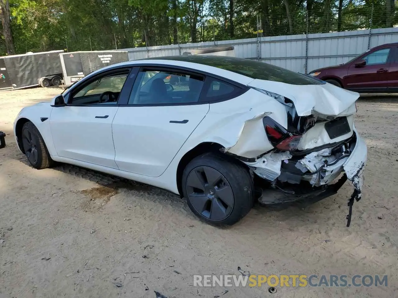 2 Photograph of a damaged car 5YJ3E1EA9PF656845 TESLA MODEL 3 2023
