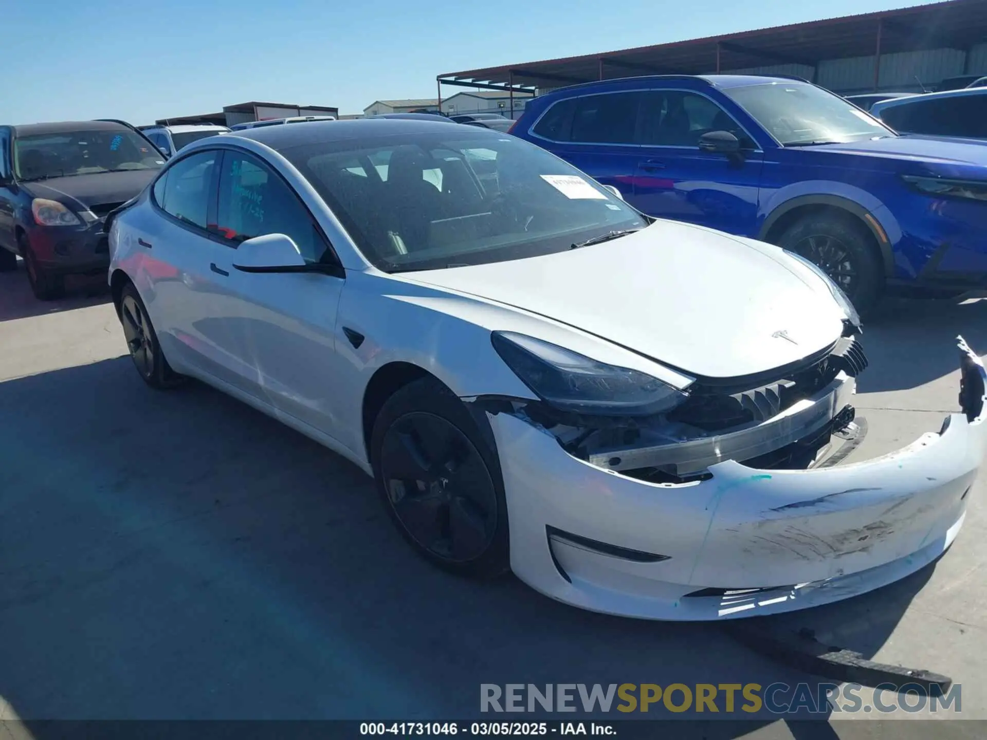 1 Photograph of a damaged car 5YJ3E1EA9PF664377 TESLA MODEL 3 2023