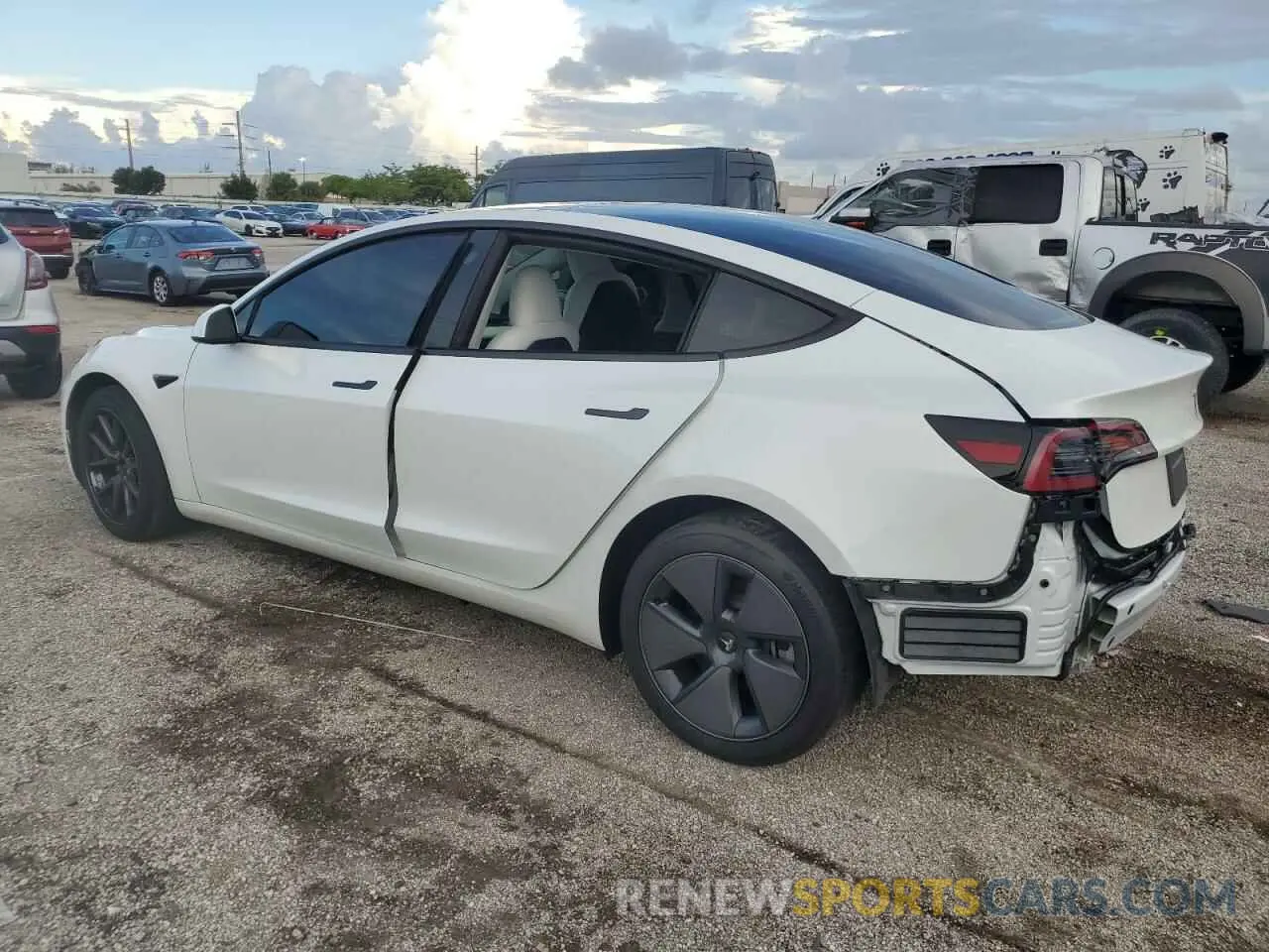 2 Photograph of a damaged car 5YJ3E1EA9PF671040 TESLA MODEL 3 2023