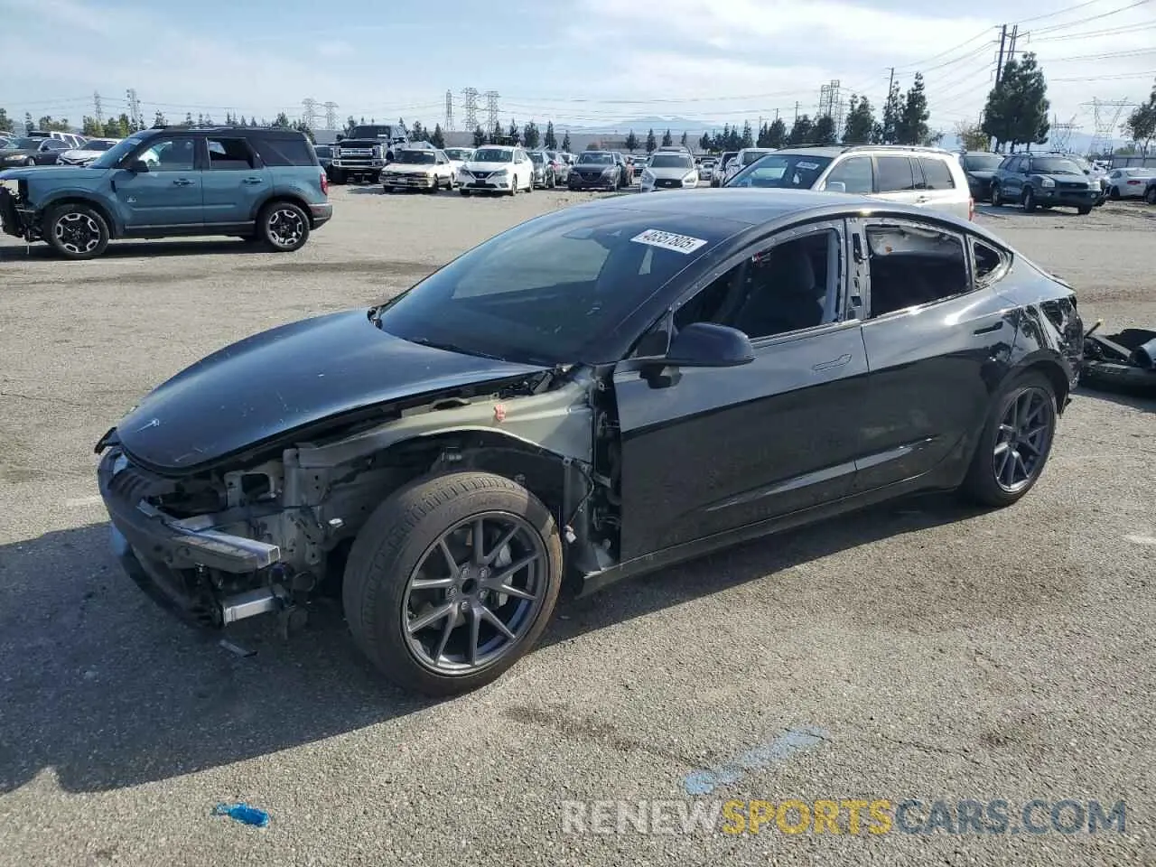 1 Photograph of a damaged car 5YJ3E1EA9PF676724 TESLA MODEL 3 2023