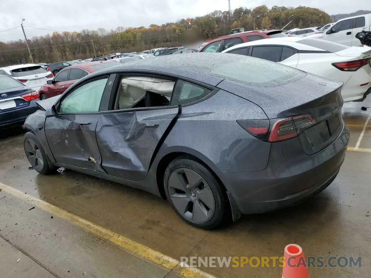2 Photograph of a damaged car 5YJ3E1EA9PF676772 TESLA MODEL 3 2023