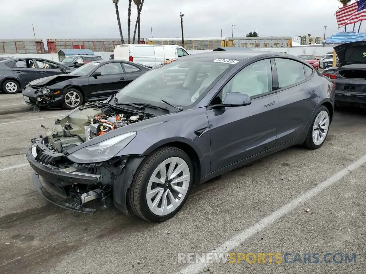 1 Photograph of a damaged car 5YJ3E1EA9PF695371 TESLA MODEL 3 2023