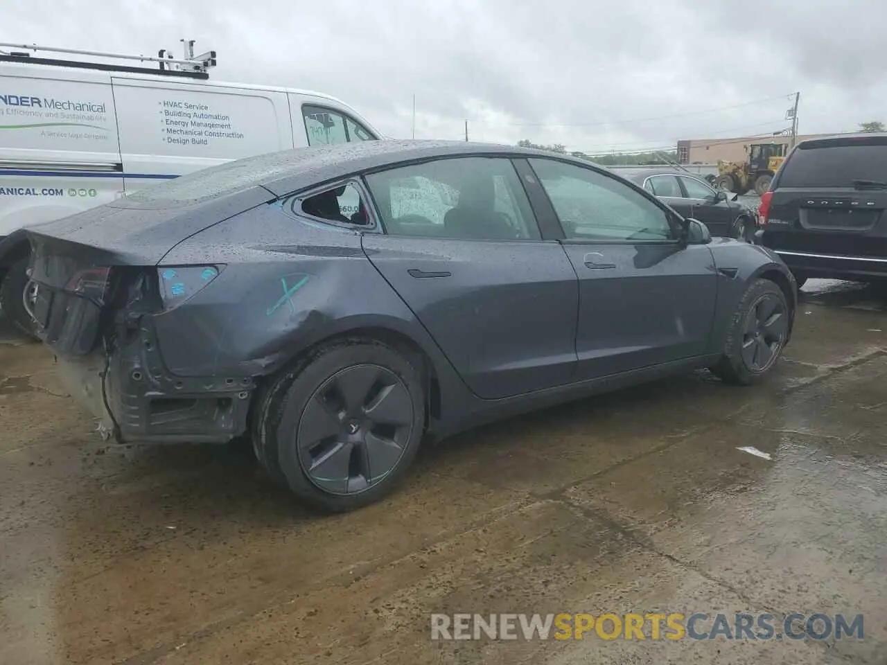 3 Photograph of a damaged car 5YJ3E1EA9PF699744 TESLA MODEL 3 2023