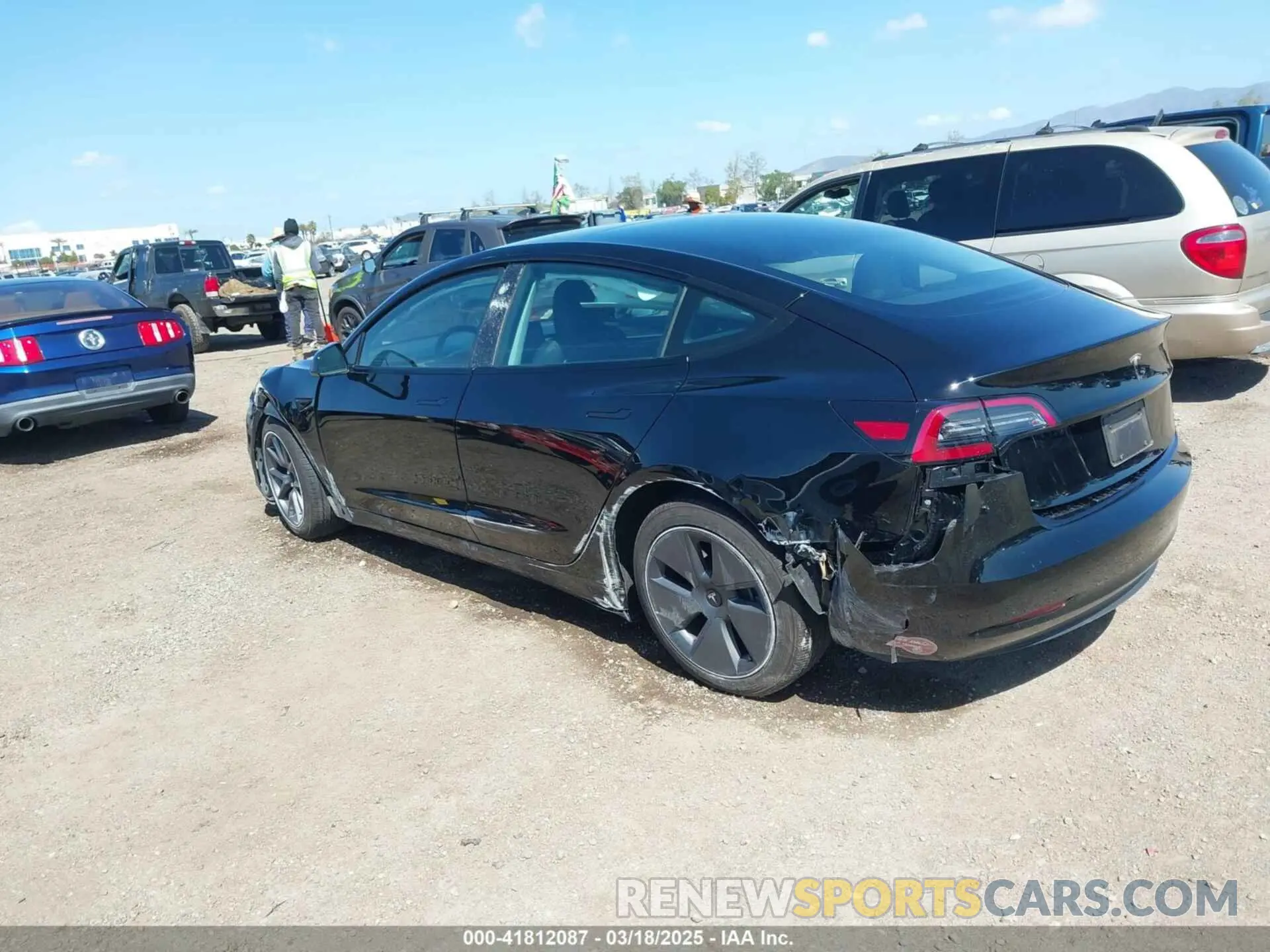 3 Photograph of a damaged car 5YJ3E1EA9PF706837 TESLA MODEL 3 2023