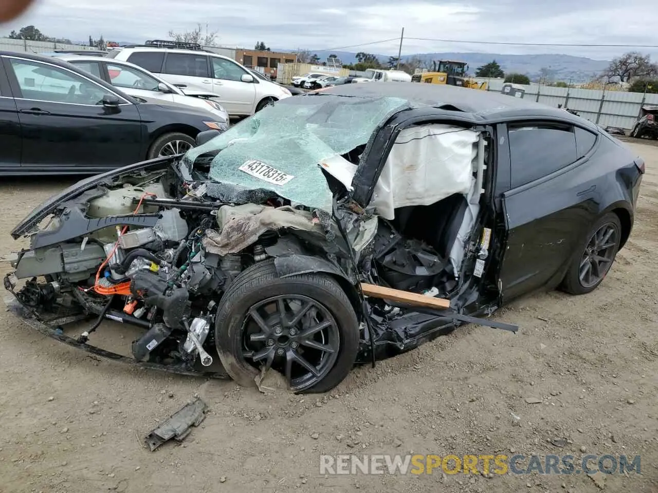 1 Photograph of a damaged car 5YJ3E1EA9PF709110 TESLA MODEL 3 2023