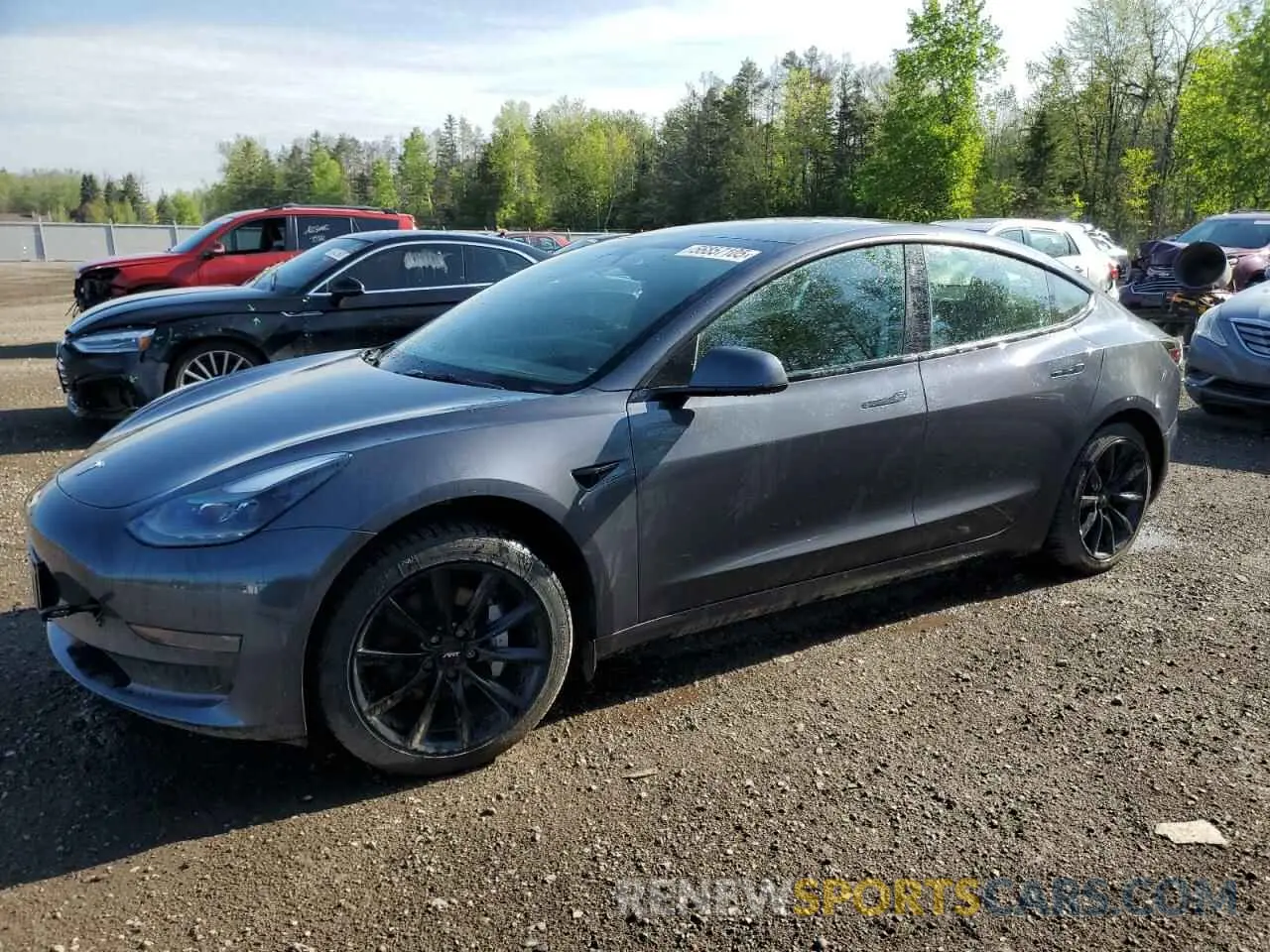 1 Photograph of a damaged car 5YJ3E1EAXPF404814 TESLA MODEL 3 2023