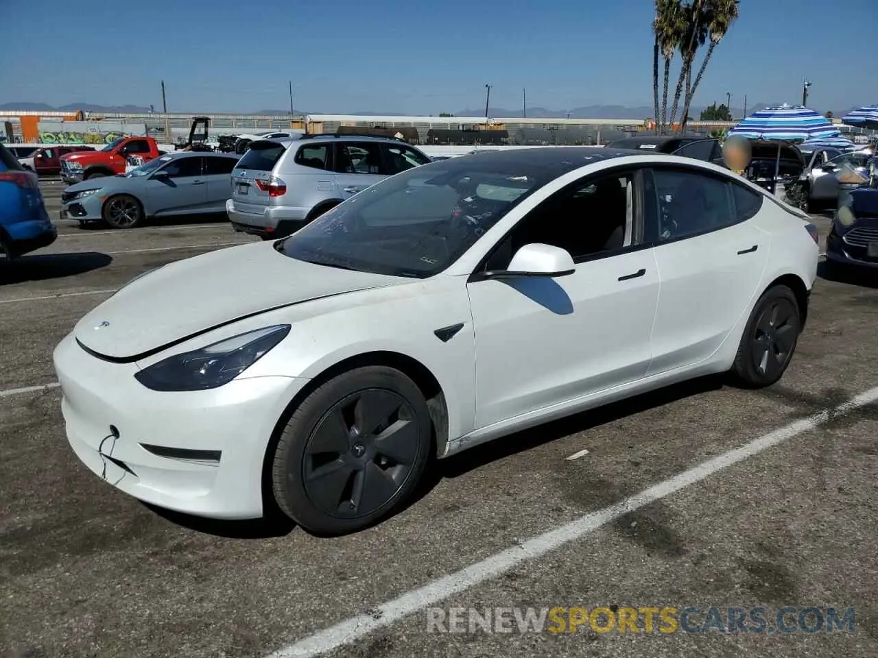 1 Photograph of a damaged car 5YJ3E1EAXPF412542 TESLA MODEL 3 2023