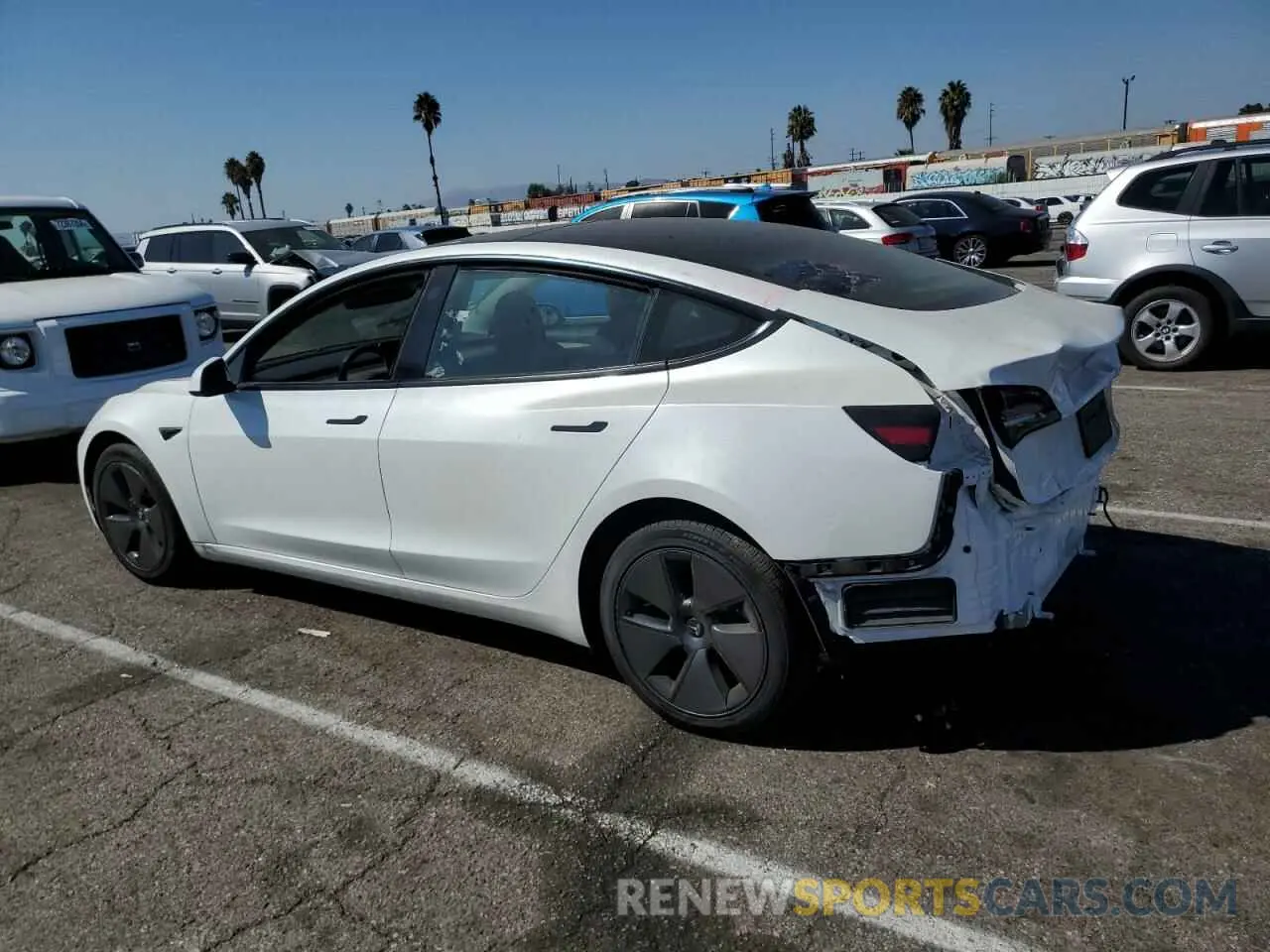 2 Photograph of a damaged car 5YJ3E1EAXPF412542 TESLA MODEL 3 2023