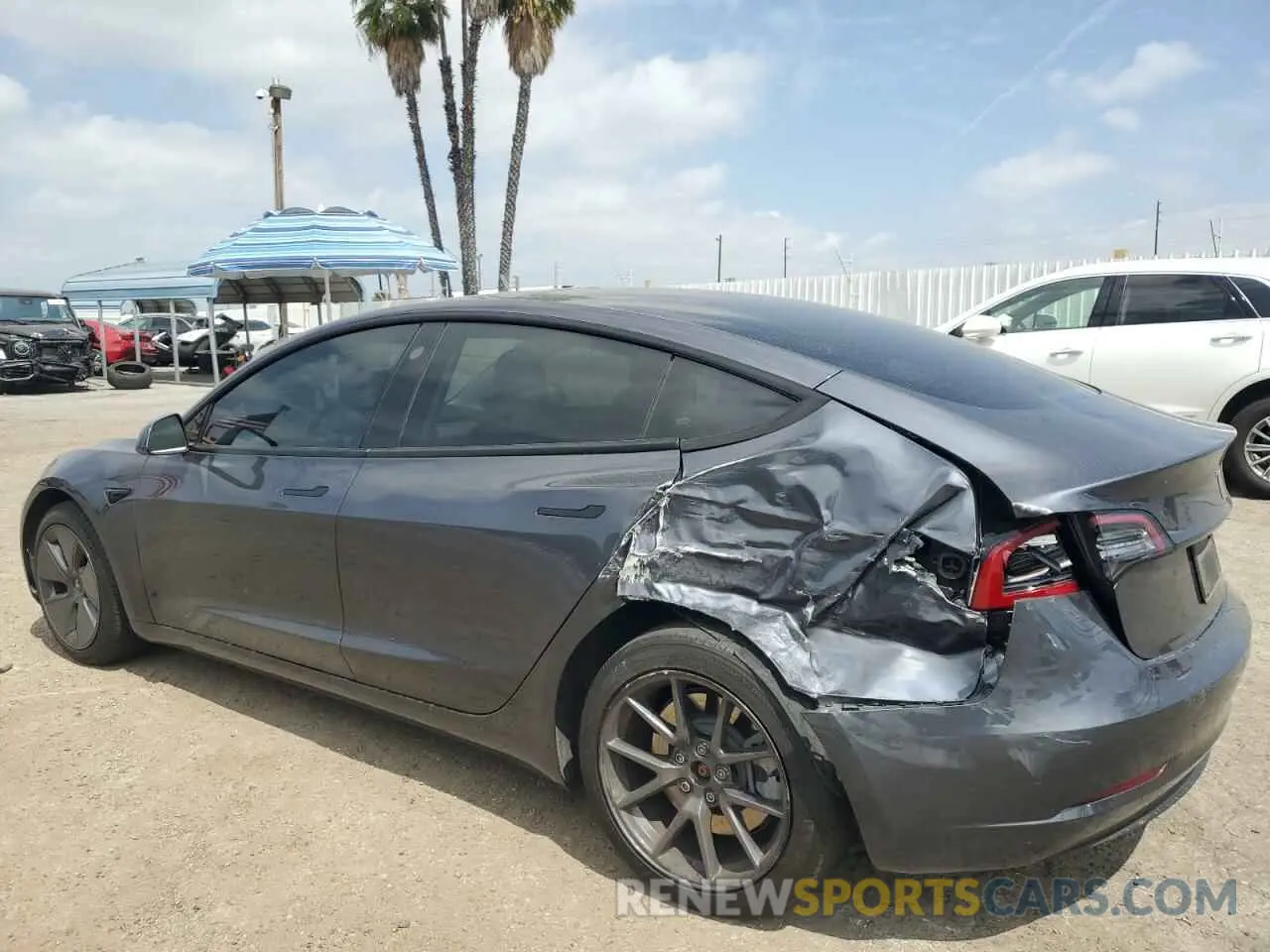 2 Photograph of a damaged car 5YJ3E1EAXPF422407 TESLA MODEL 3 2023