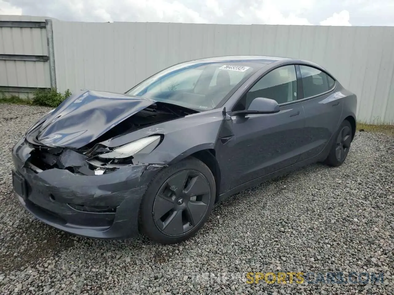 1 Photograph of a damaged car 5YJ3E1EAXPF436095 TESLA MODEL 3 2023