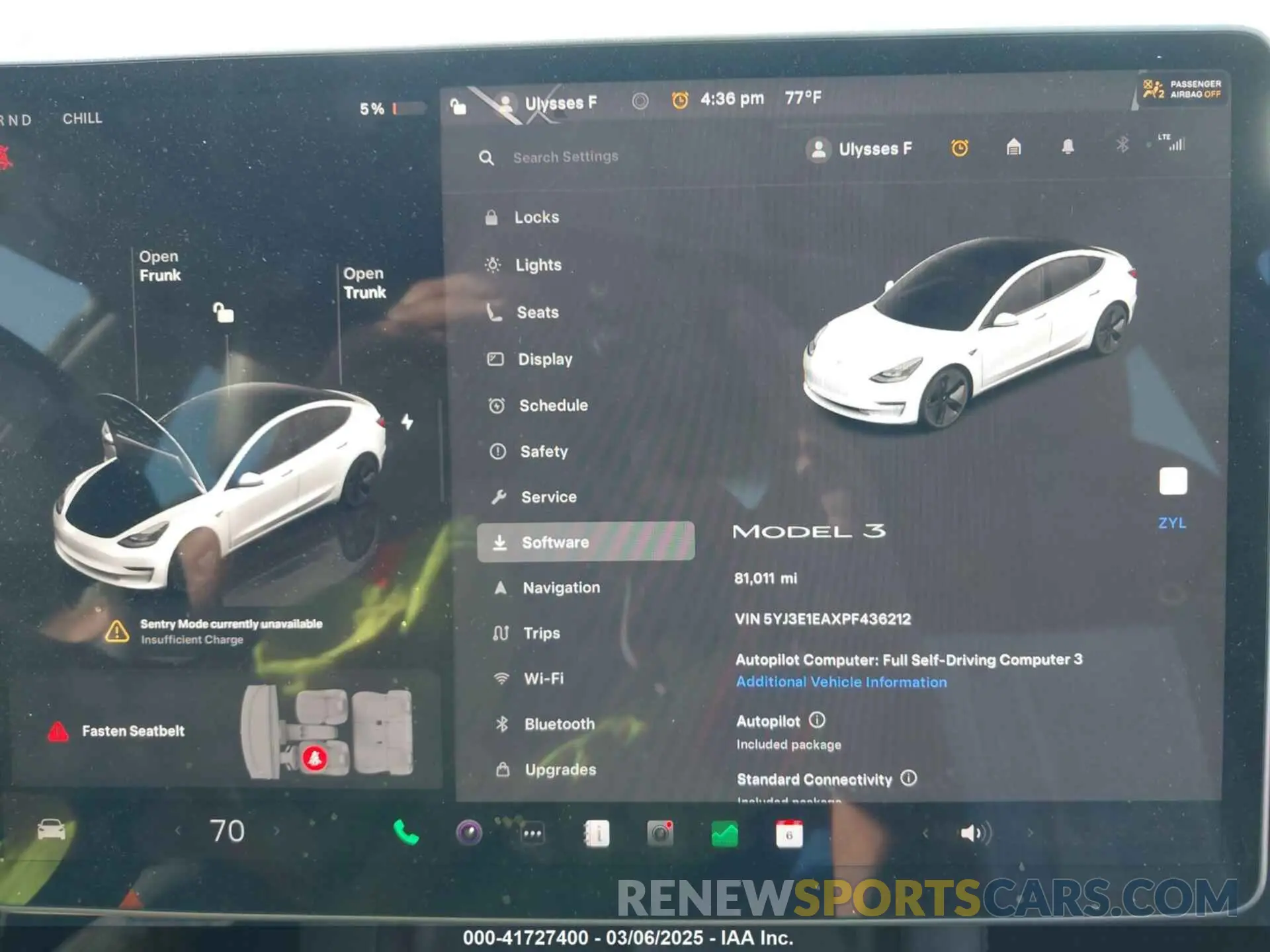 18 Photograph of a damaged car 5YJ3E1EAXPF436212 TESLA MODEL 3 2023