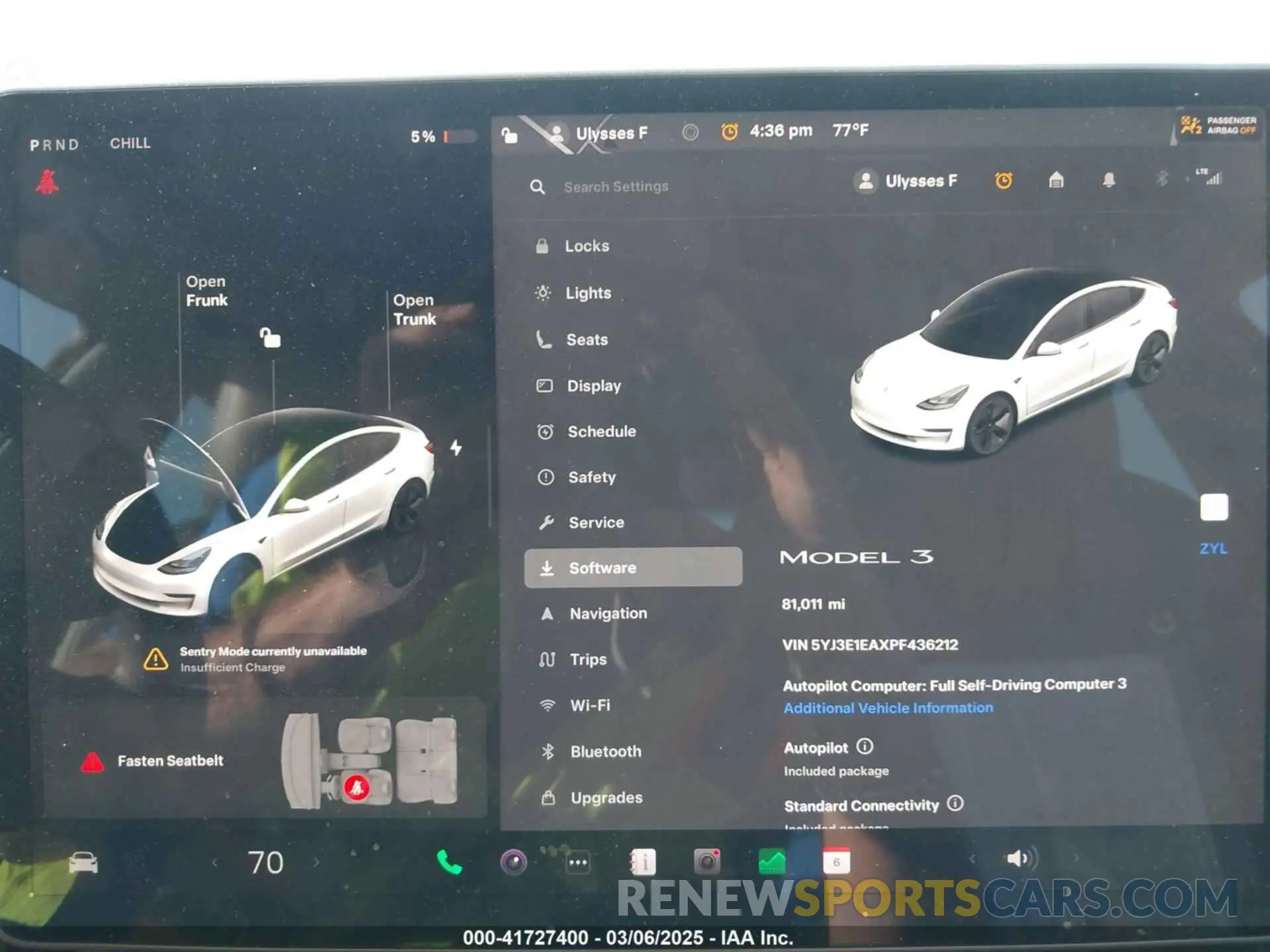 7 Photograph of a damaged car 5YJ3E1EAXPF436212 TESLA MODEL 3 2023