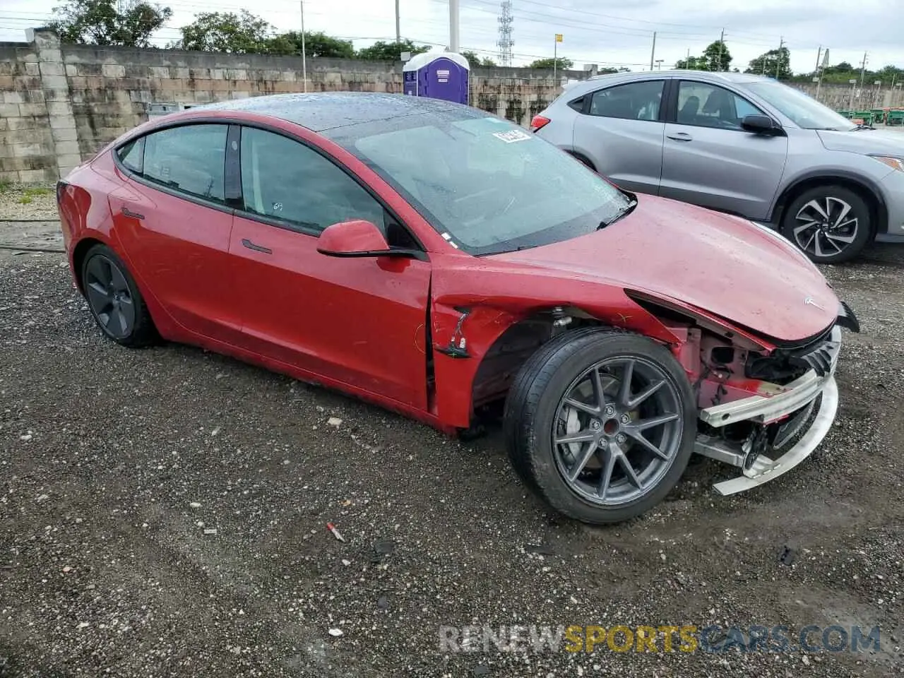 4 Photograph of a damaged car 5YJ3E1EAXPF447274 TESLA MODEL 3 2023