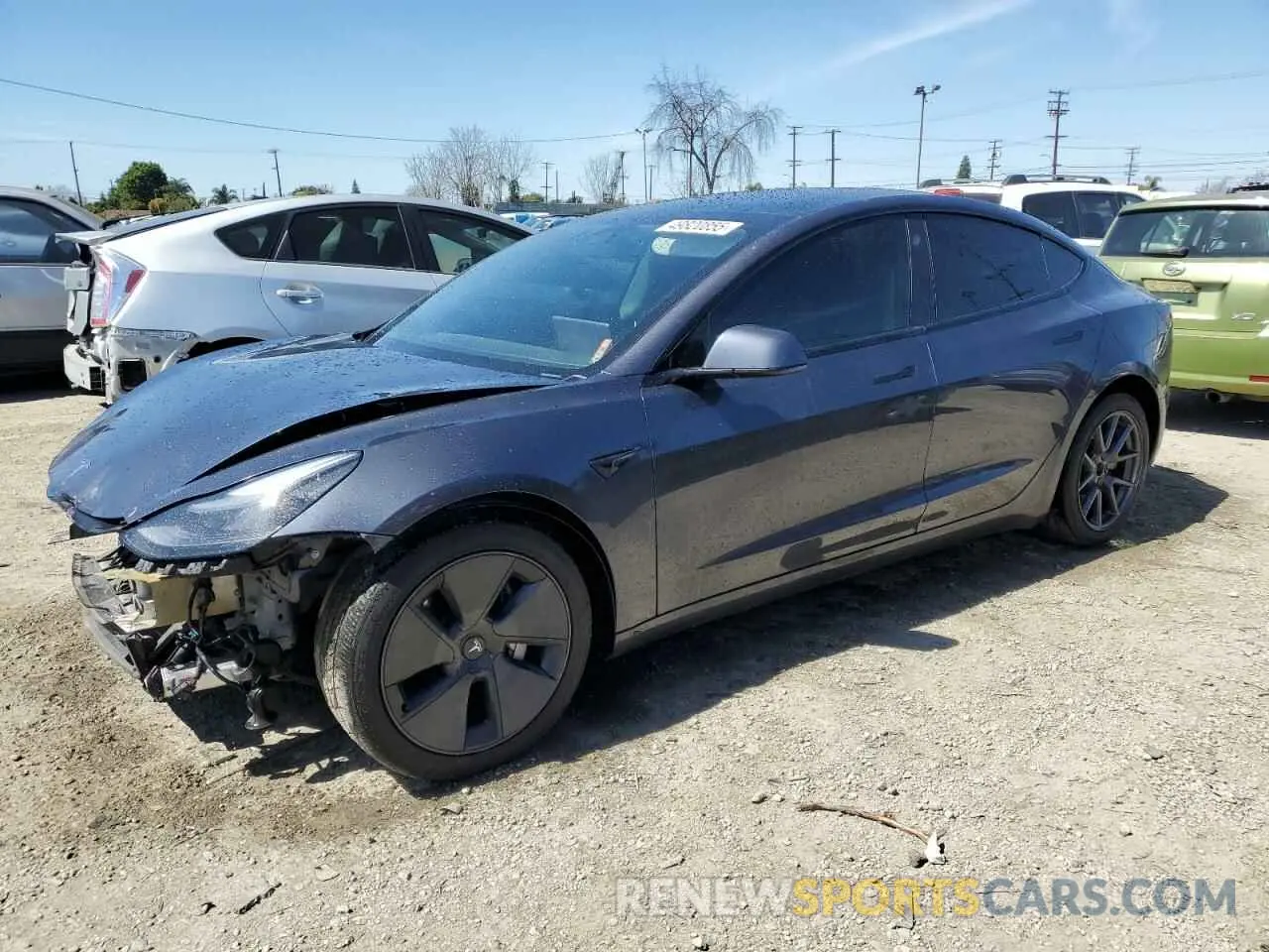 1 Photograph of a damaged car 5YJ3E1EAXPF451597 TESLA MODEL 3 2023