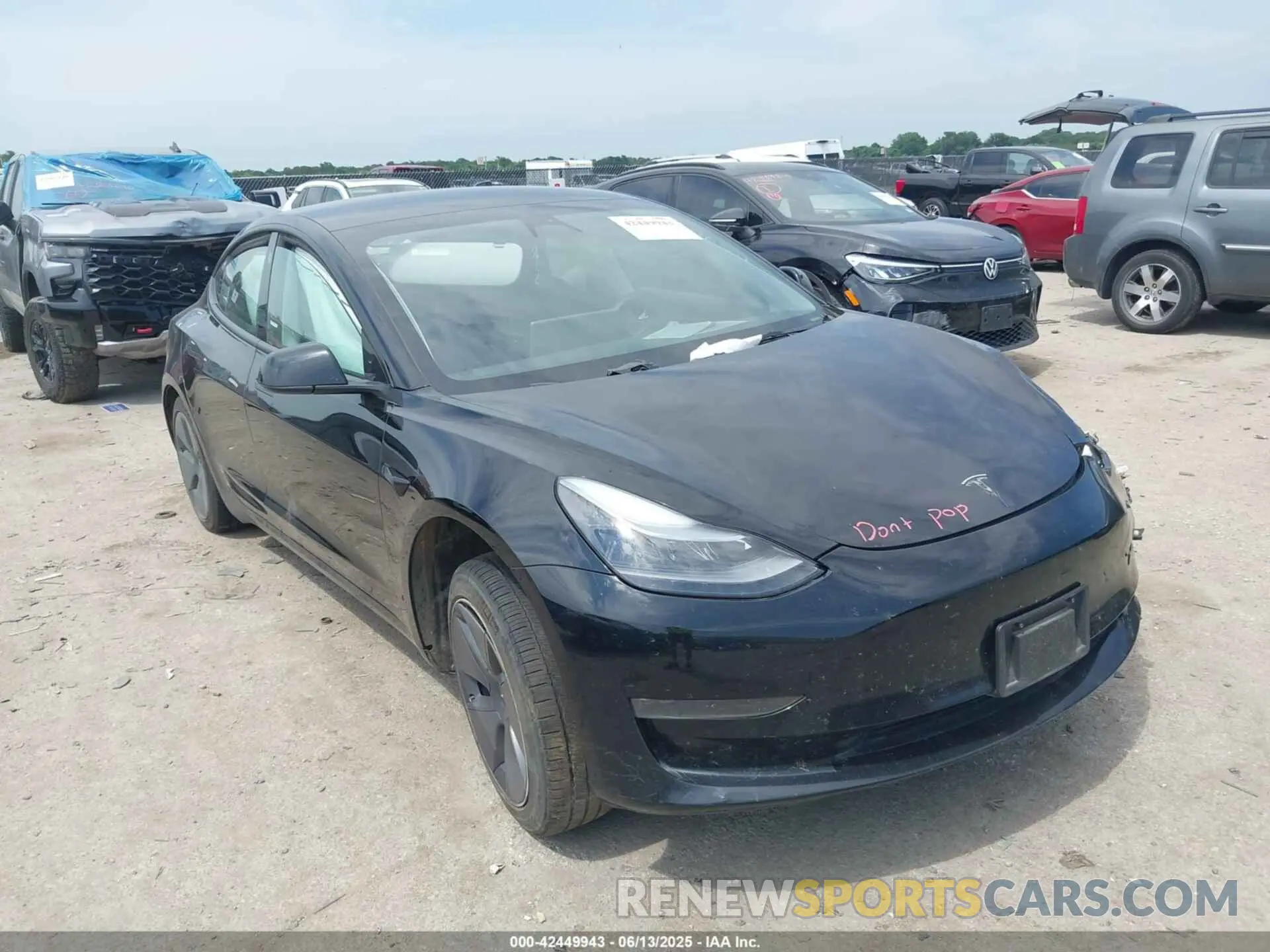 1 Photograph of a damaged car 5YJ3E1EAXPF453415 TESLA MODEL 3 2023