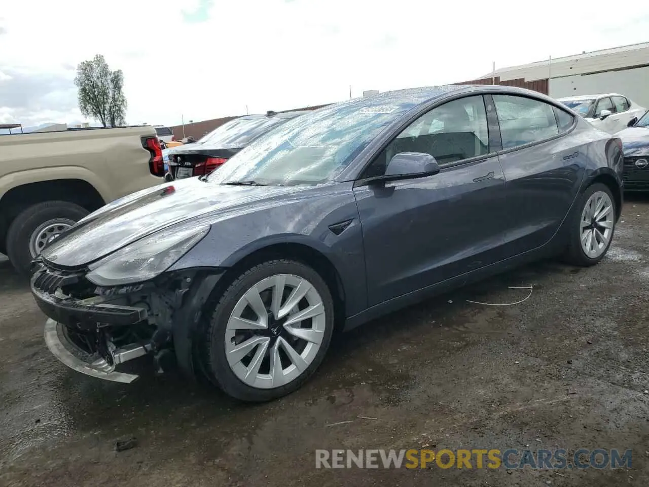 1 Photograph of a damaged car 5YJ3E1EAXPF454578 TESLA MODEL 3 2023