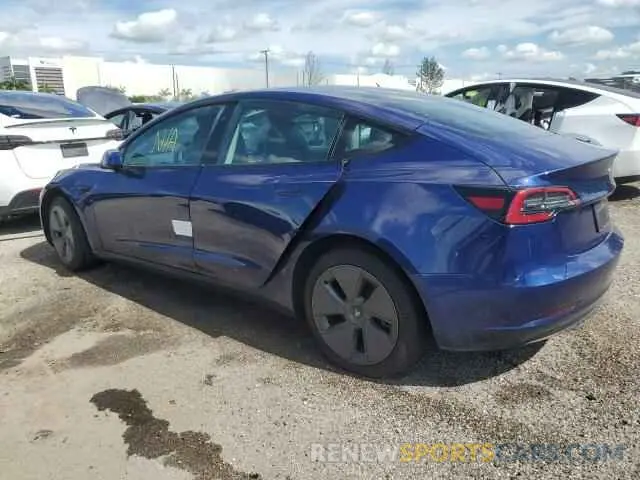 2 Photograph of a damaged car 5YJ3E1EAXPF490609 TESLA MODEL 3 2023