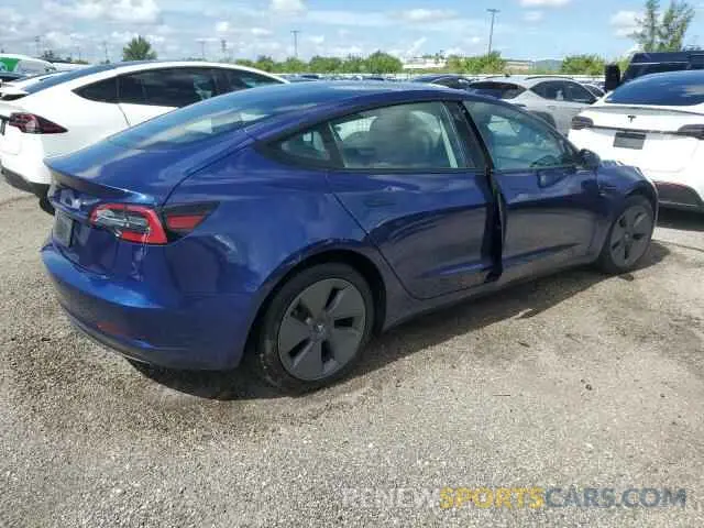 3 Photograph of a damaged car 5YJ3E1EAXPF490609 TESLA MODEL 3 2023