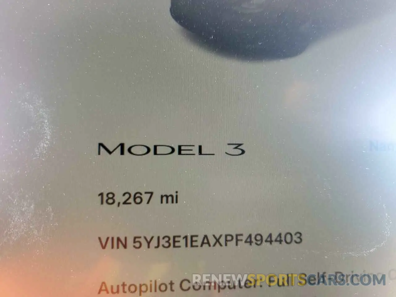 9 Photograph of a damaged car 5YJ3E1EAXPF494403 TESLA MODEL 3 2023