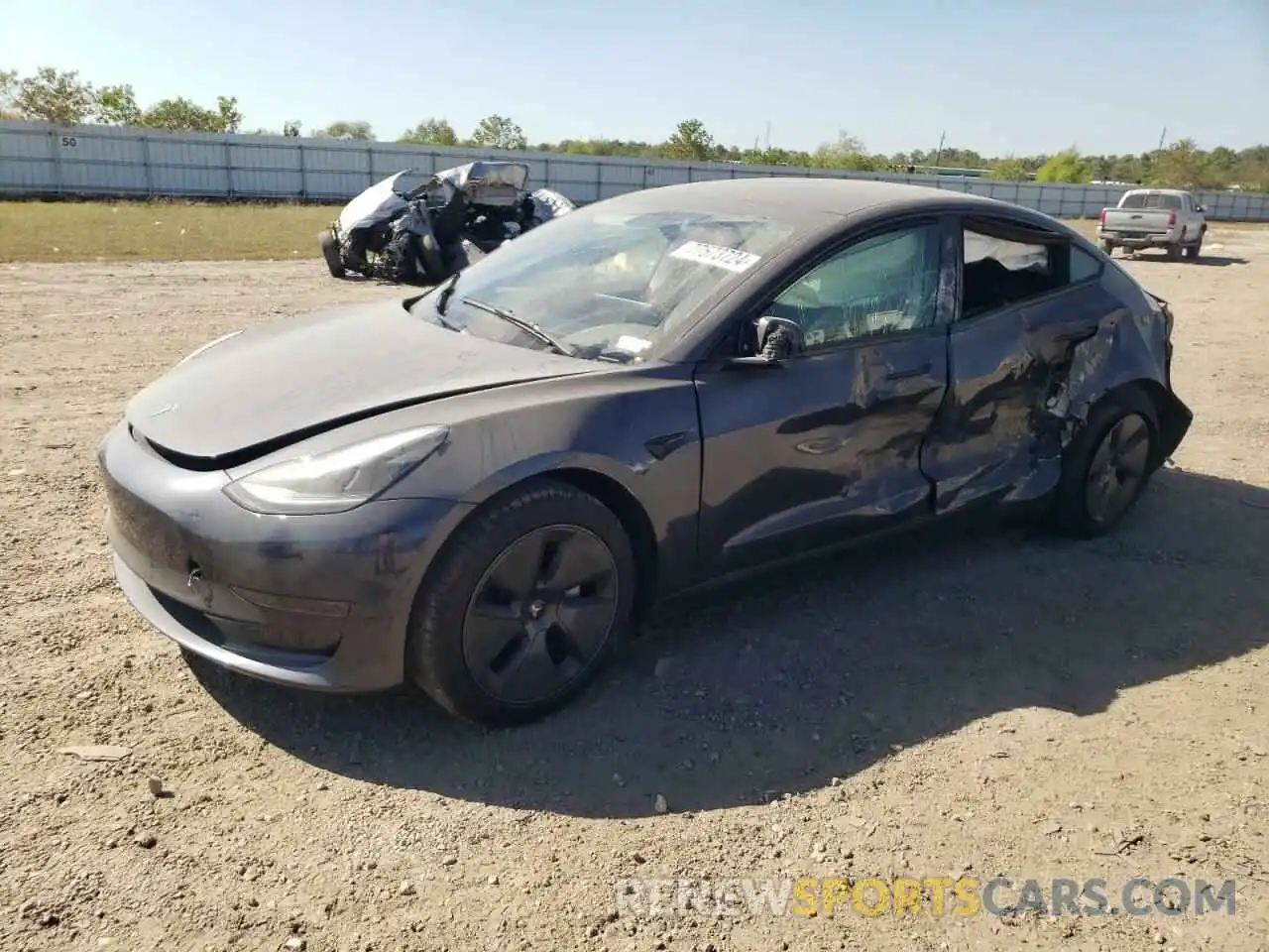 1 Photograph of a damaged car 5YJ3E1EAXPF500300 TESLA MODEL 3 2023