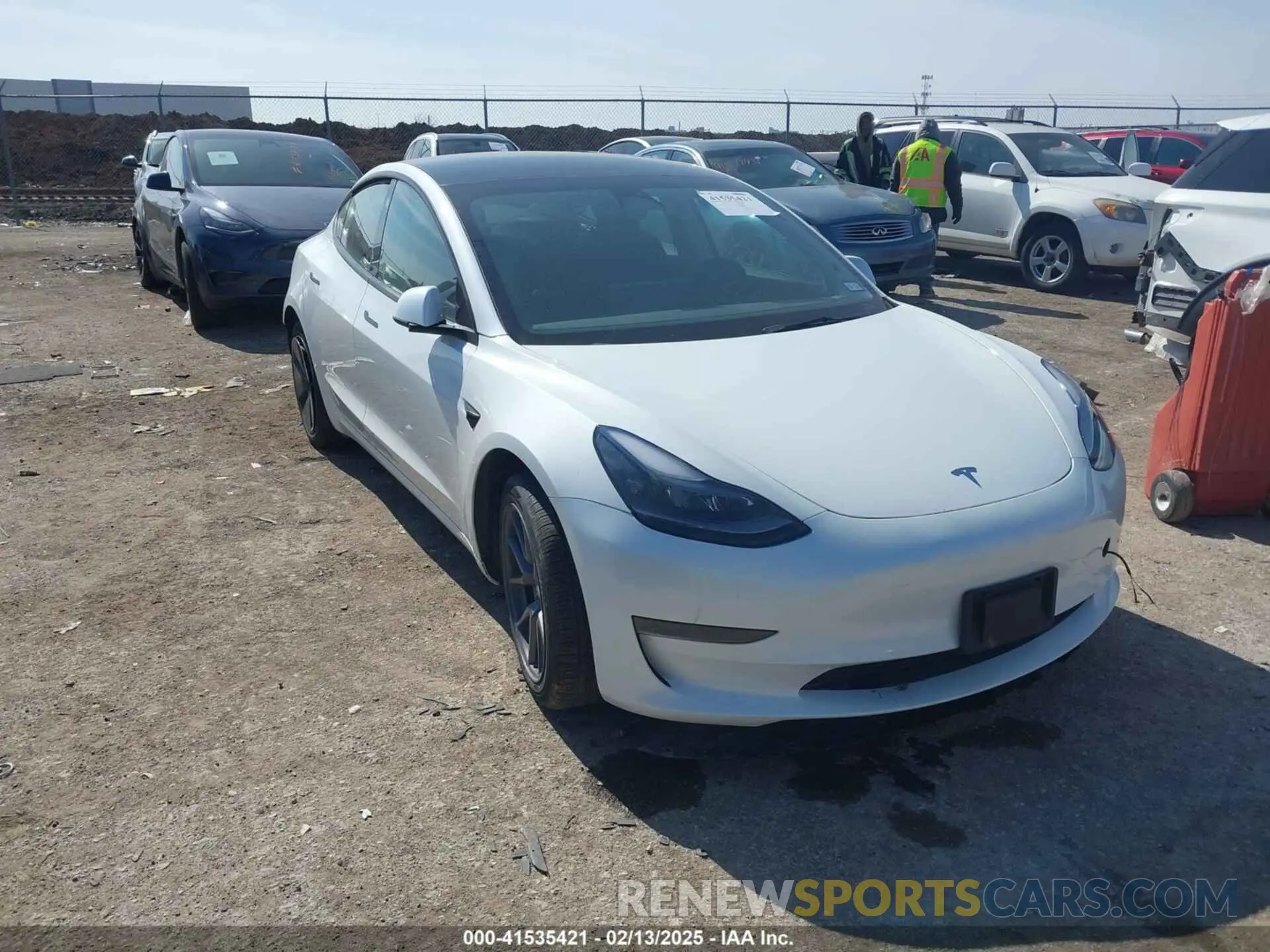 1 Photograph of a damaged car 5YJ3E1EAXPF505951 TESLA MODEL 3 2023