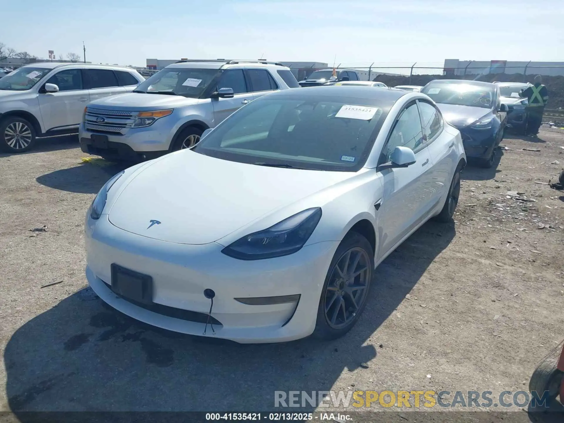 2 Photograph of a damaged car 5YJ3E1EAXPF505951 TESLA MODEL 3 2023
