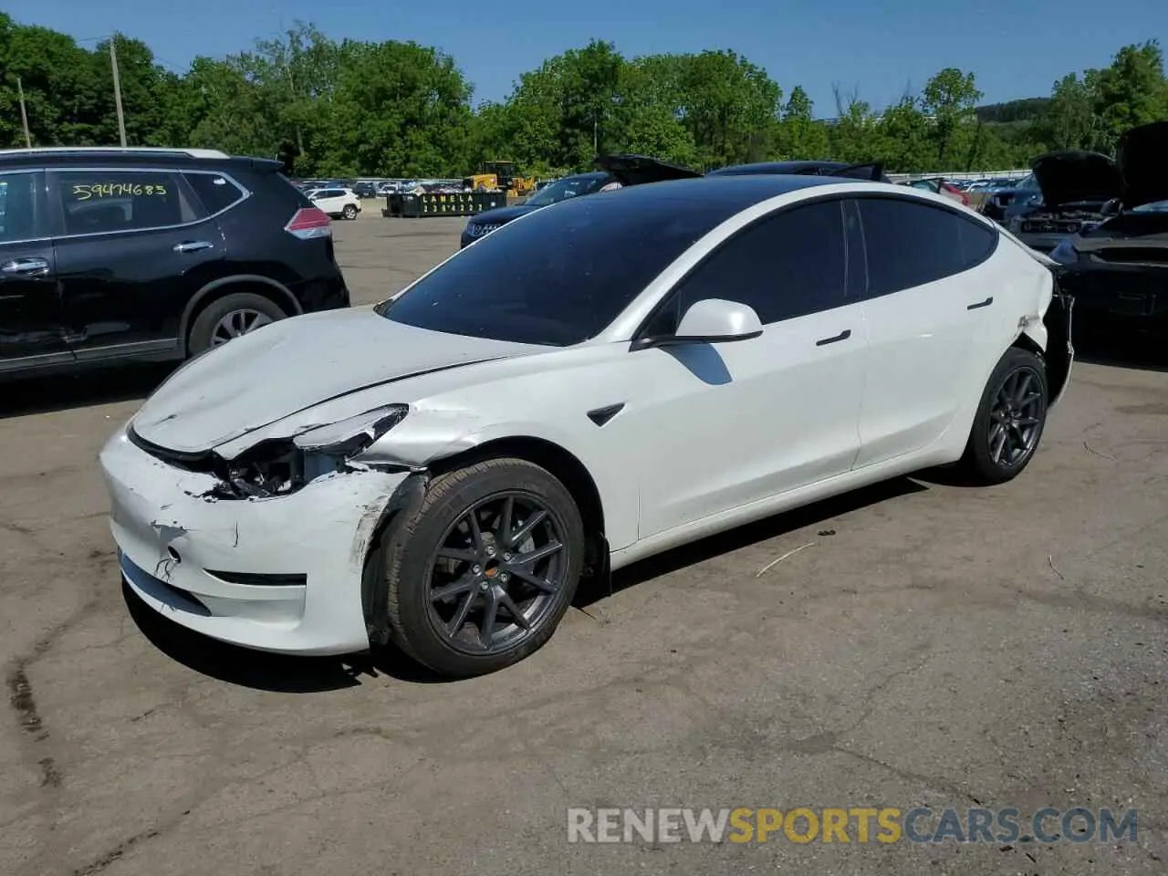 1 Photograph of a damaged car 5YJ3E1EAXPF510485 TESLA MODEL 3 2023