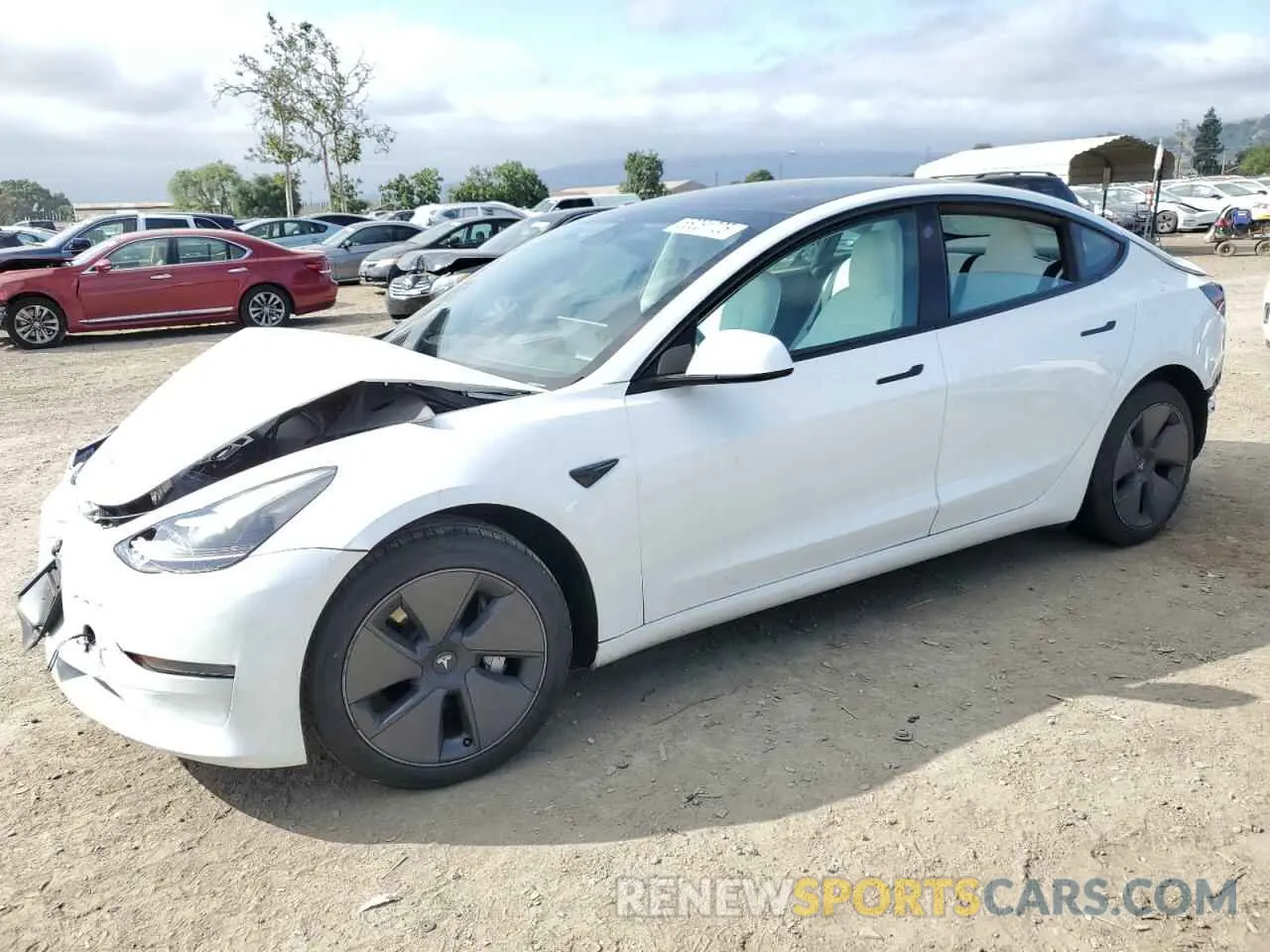 1 Photograph of a damaged car 5YJ3E1EAXPF540974 TESLA MODEL 3 2023